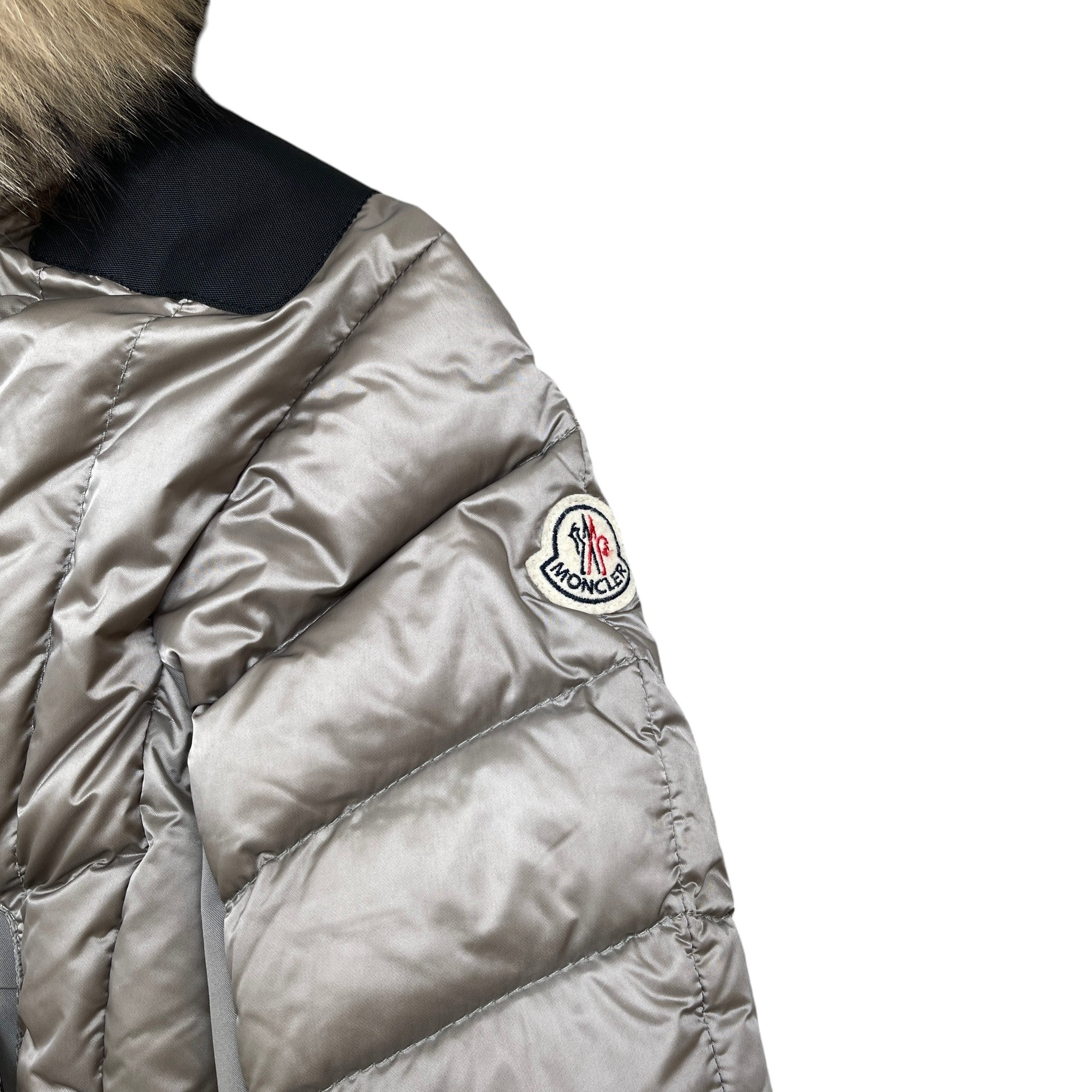 Women's Girls Age 10 Violaine Down Jacket Grey Size XXS