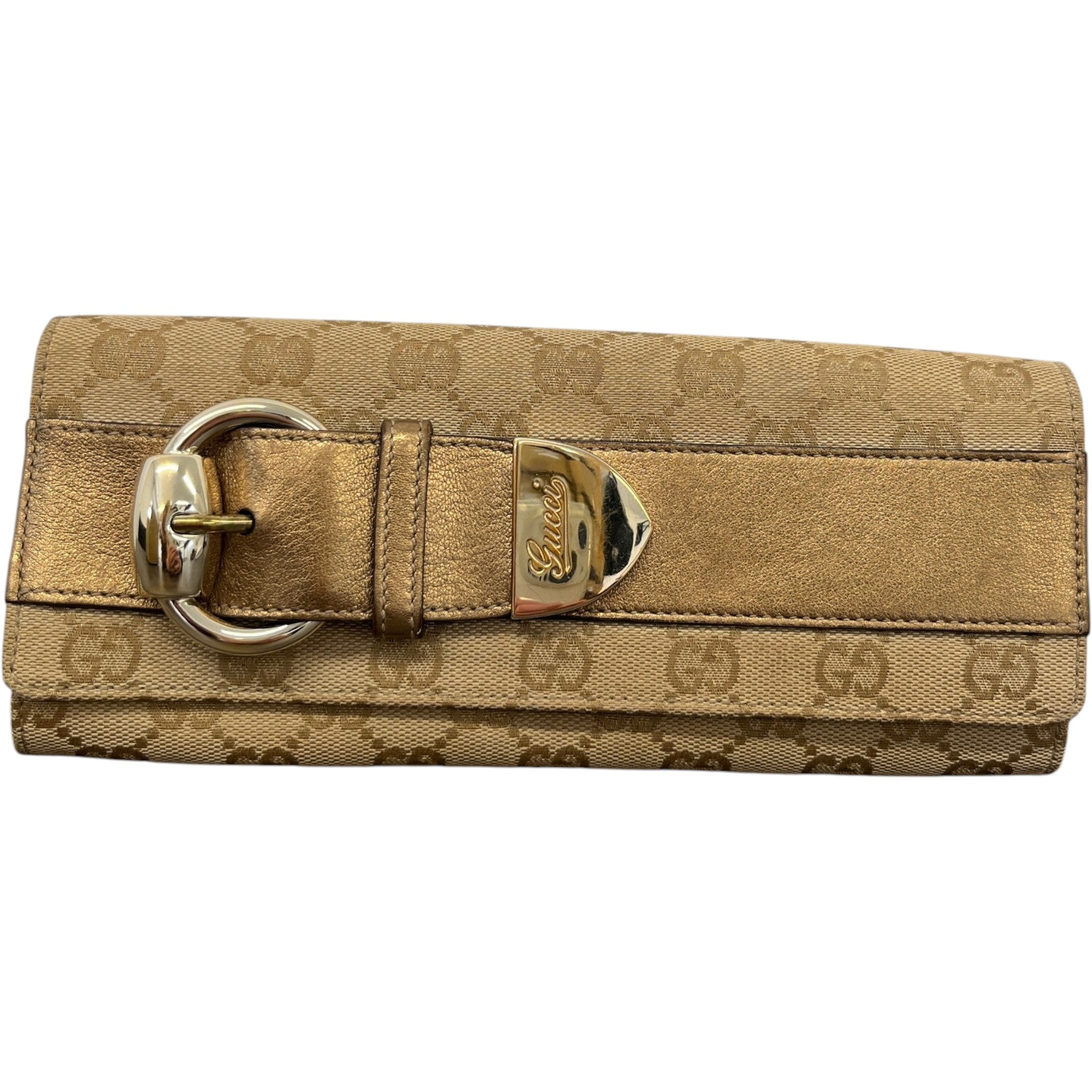 Women's Guccissima Buckle Purse Beige