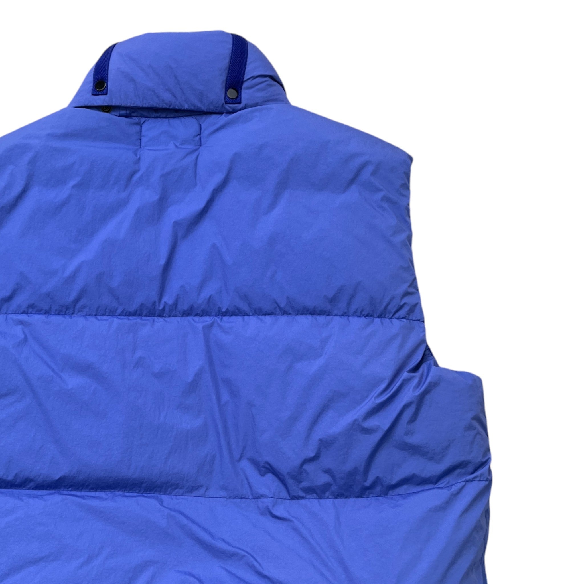 Men's Crinkle Reps Gilet Blue Size M