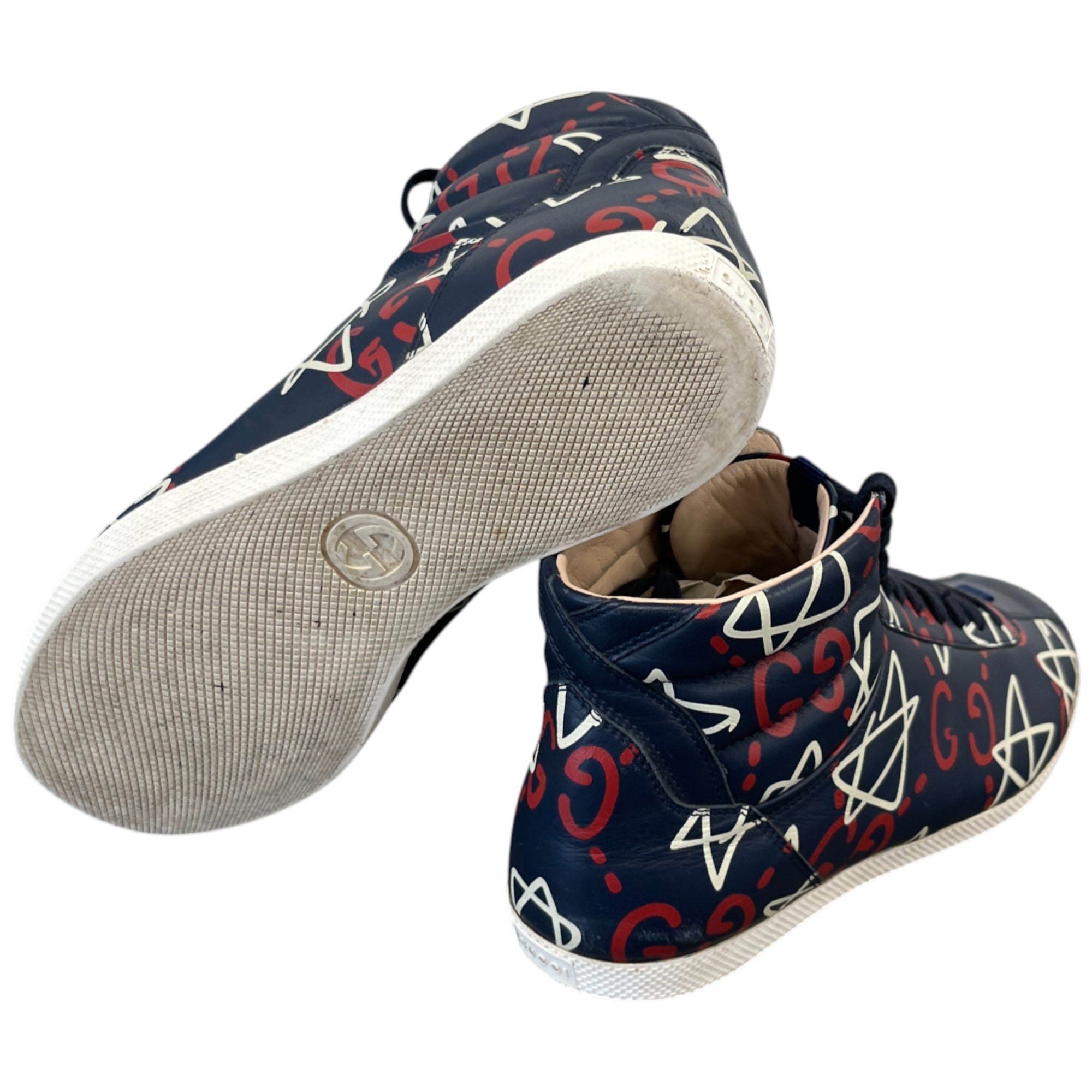 Men's Ghost Logo High Trainers Navy Size EU 40 / UK 6