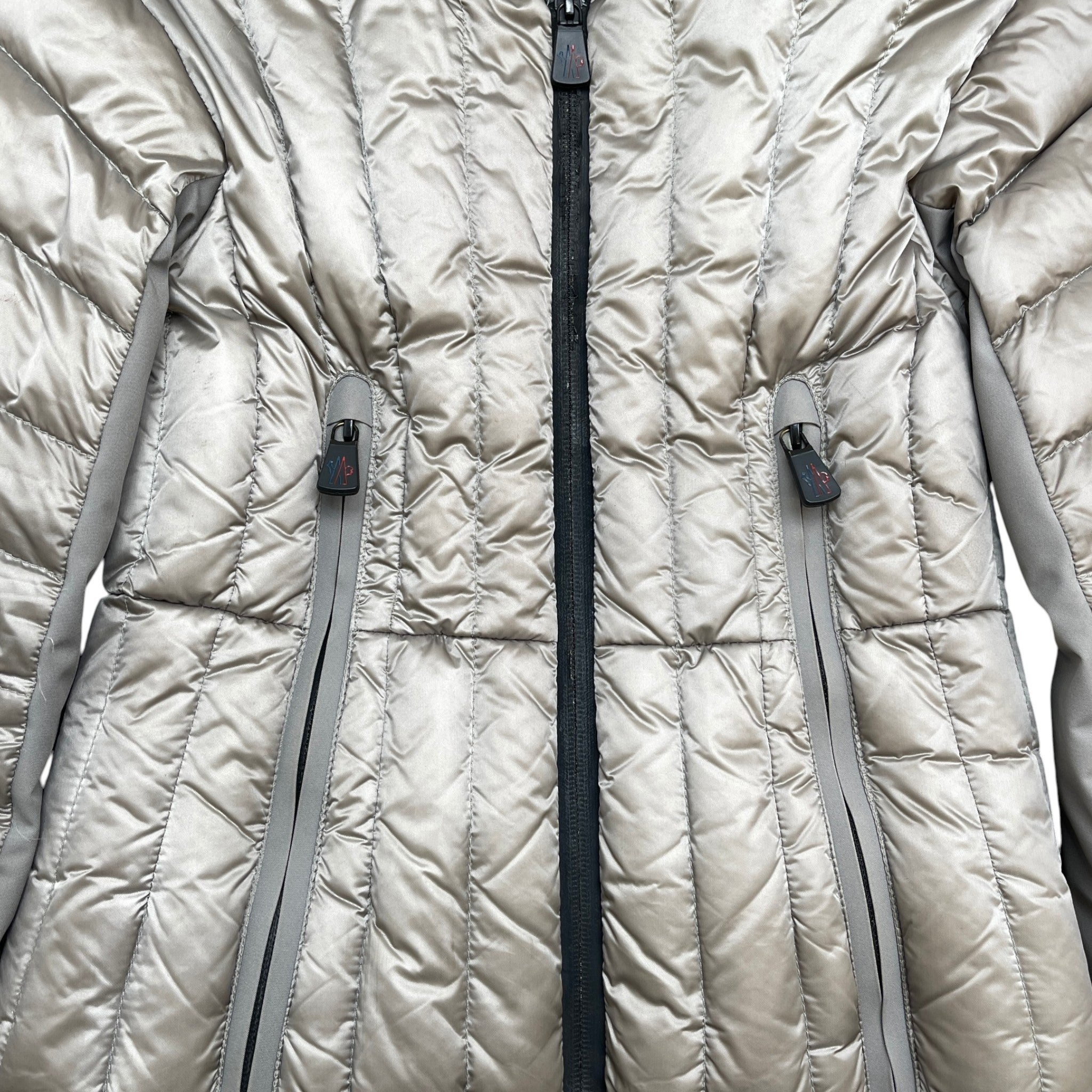 Women's Girls Age 10 Violaine Down Jacket Grey Size XXS