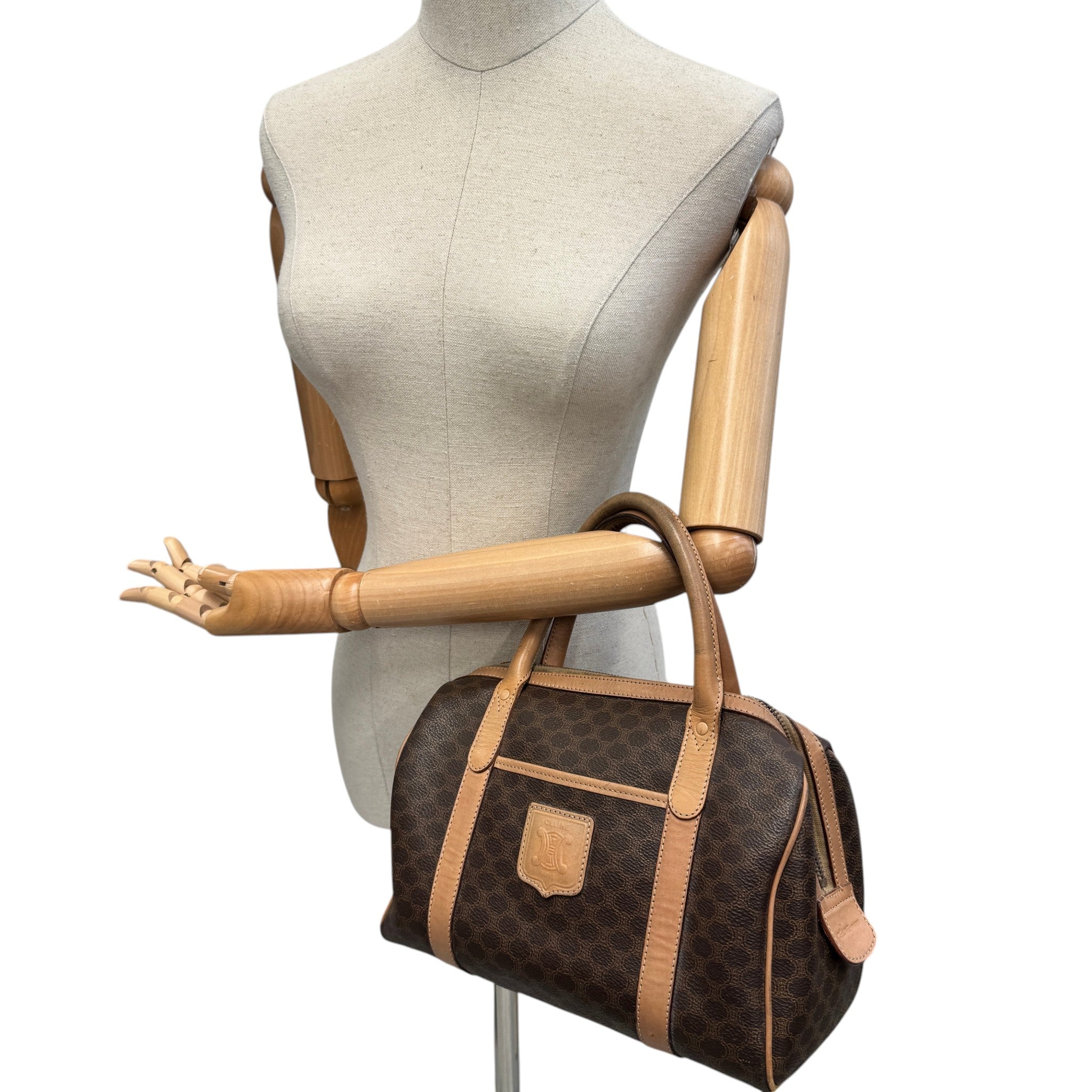 Women's Macadam Monogram Boston Handbag Brown