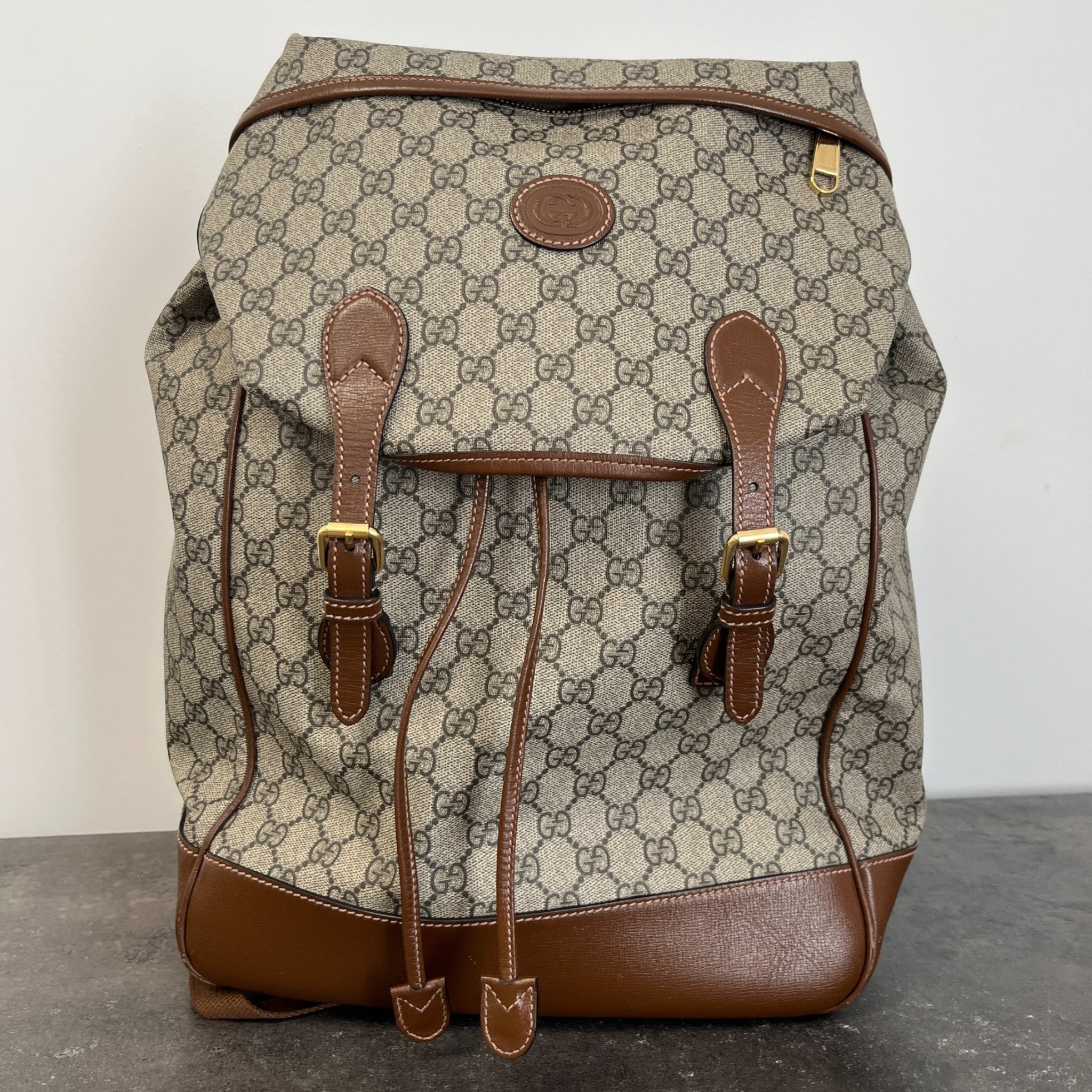 Men's Gg Supreme Backpack Brown