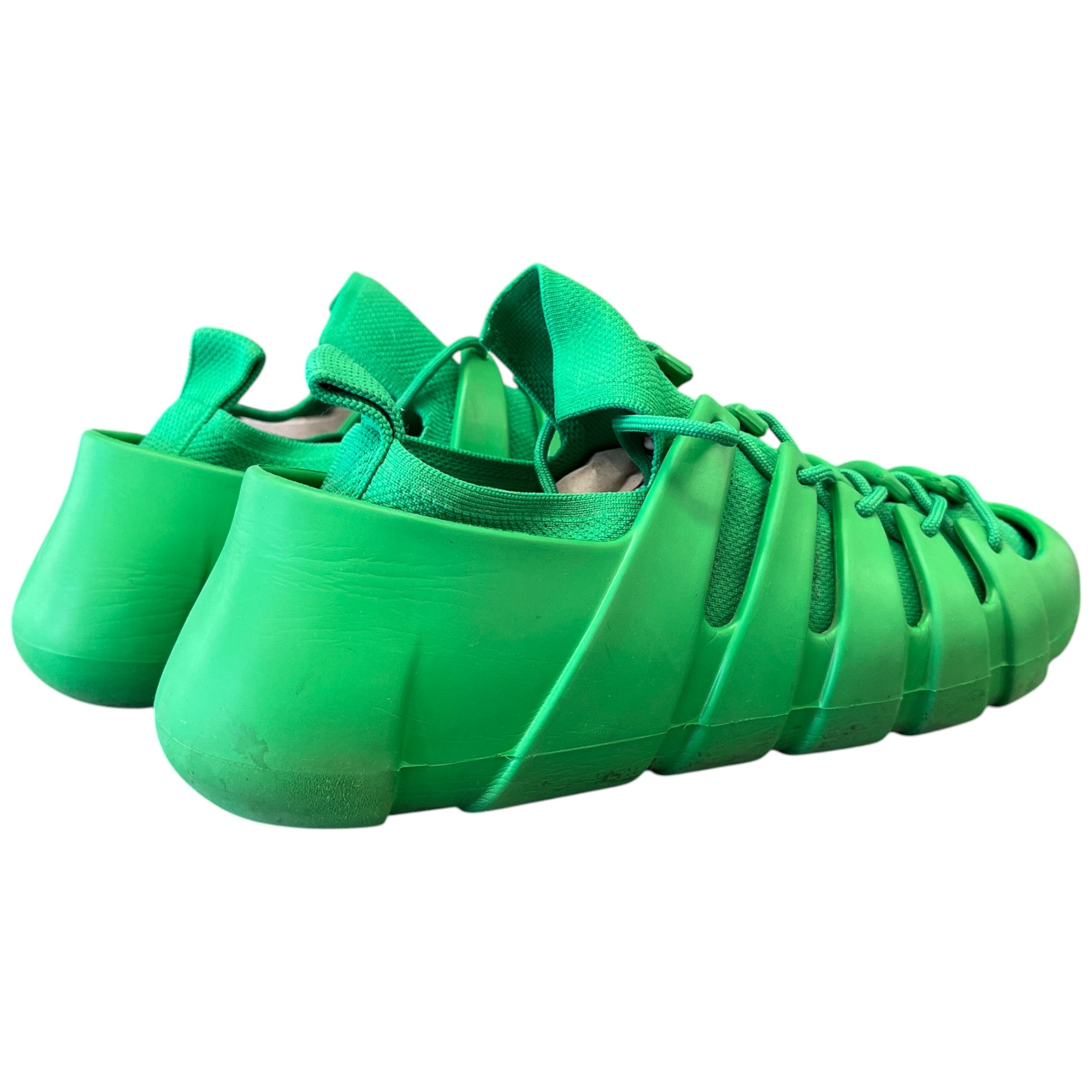 Men's Tech Knit Rubber Climber Low Trainers Green Size EU 41 / UK 7