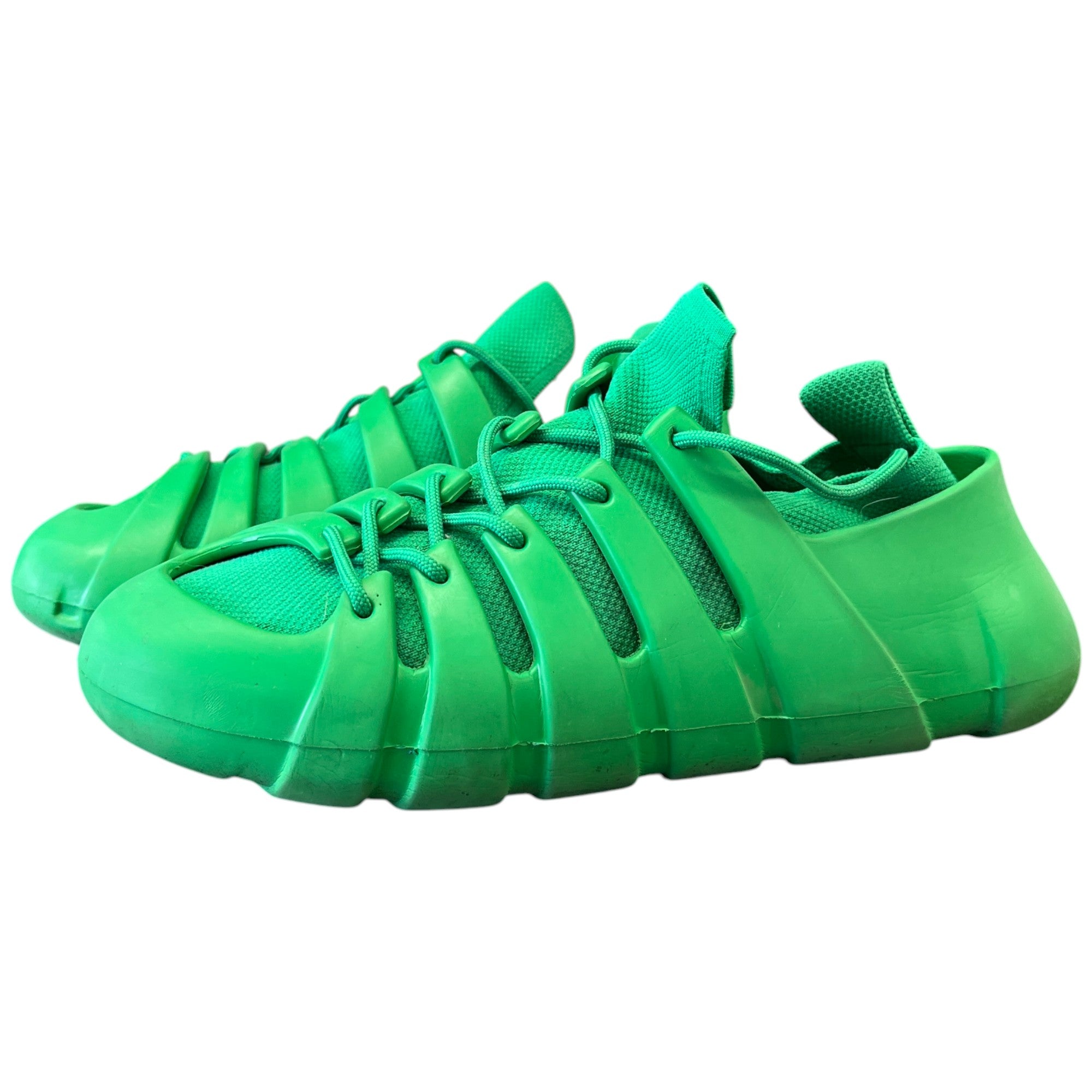 Men's Tech Knit Rubber Climber Low Trainers Green Size EU 41 / UK 7