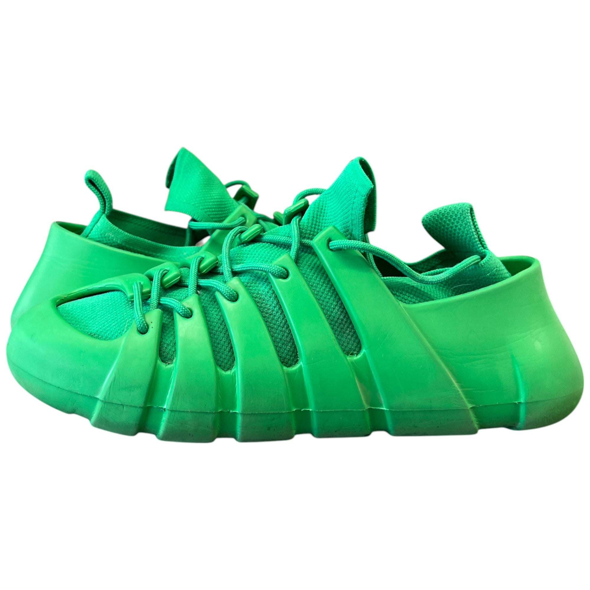 Men's Tech Knit Rubber Climber Low Trainers Green Size EU 41 / UK 7