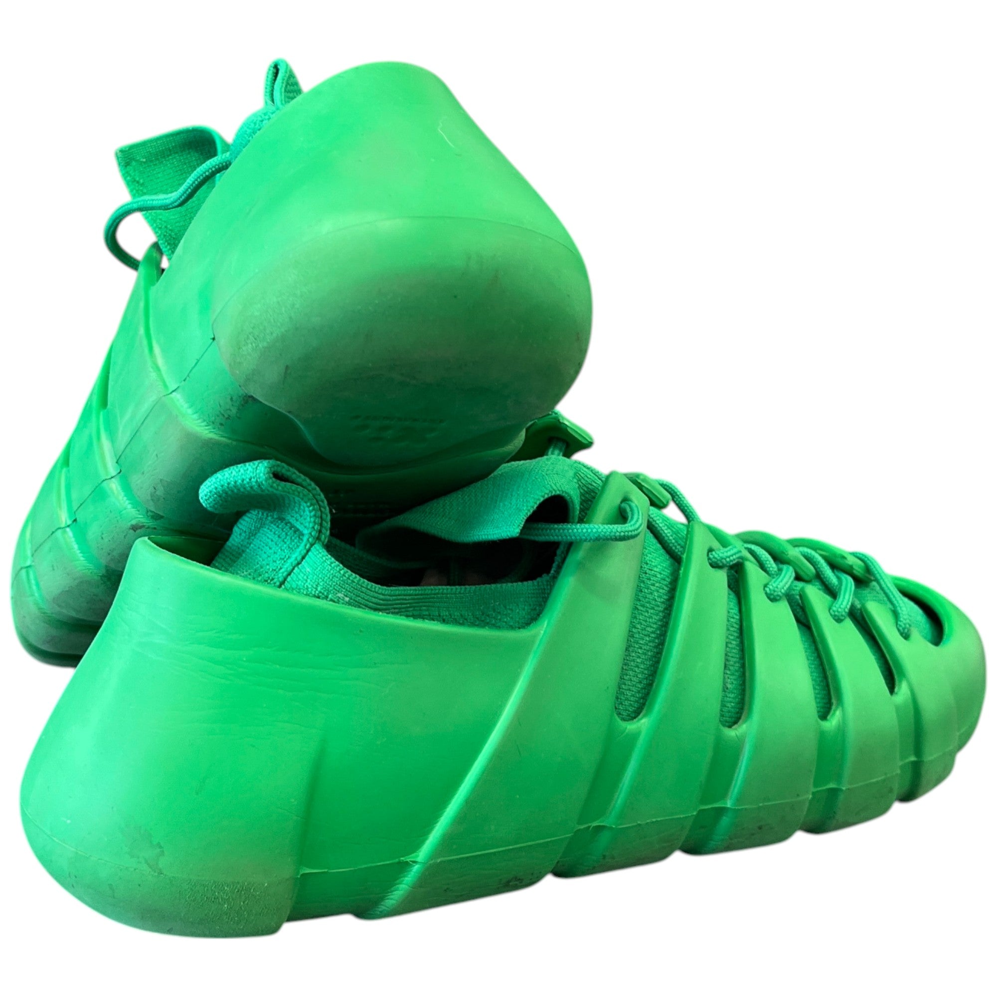 Men's Tech Knit Rubber Climber Low Trainers Green Size EU 41 / UK 7