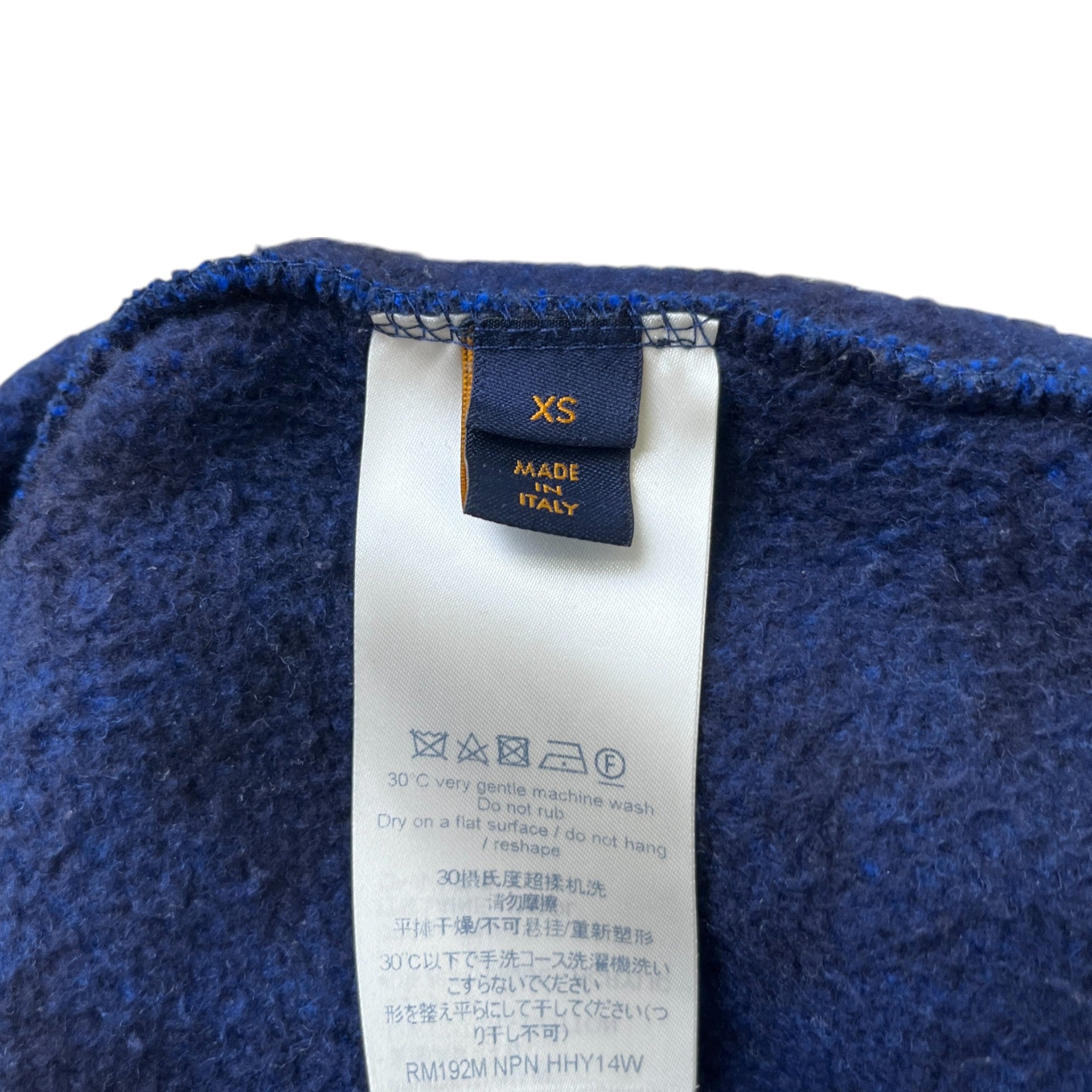 Men's Monogram Sweatshirt Blue Size XS