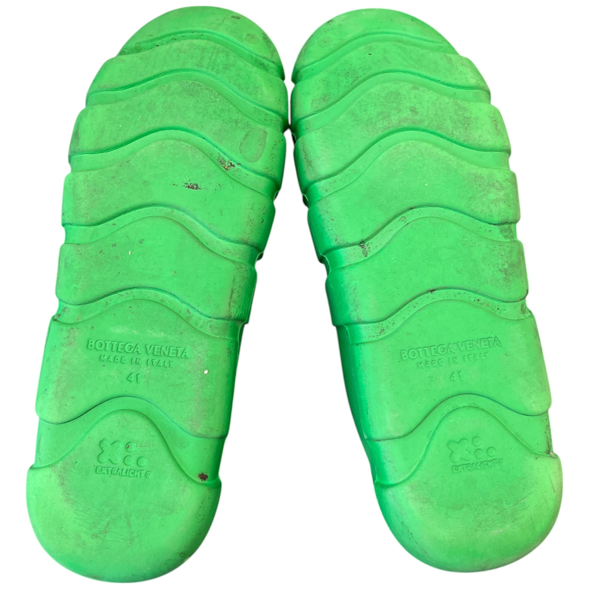 Men's Tech Knit Rubber Climber Low Trainers Green Size EU 41 / UK 7