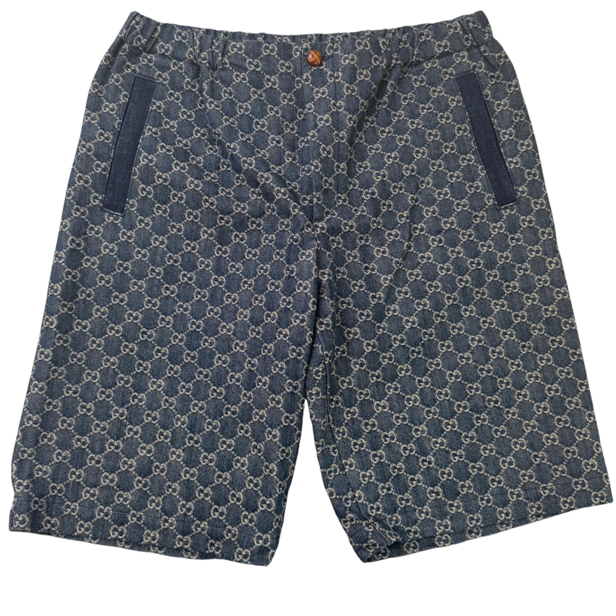 Men's Gg Supreme Shorts Blue Size IT 50 / UK 34