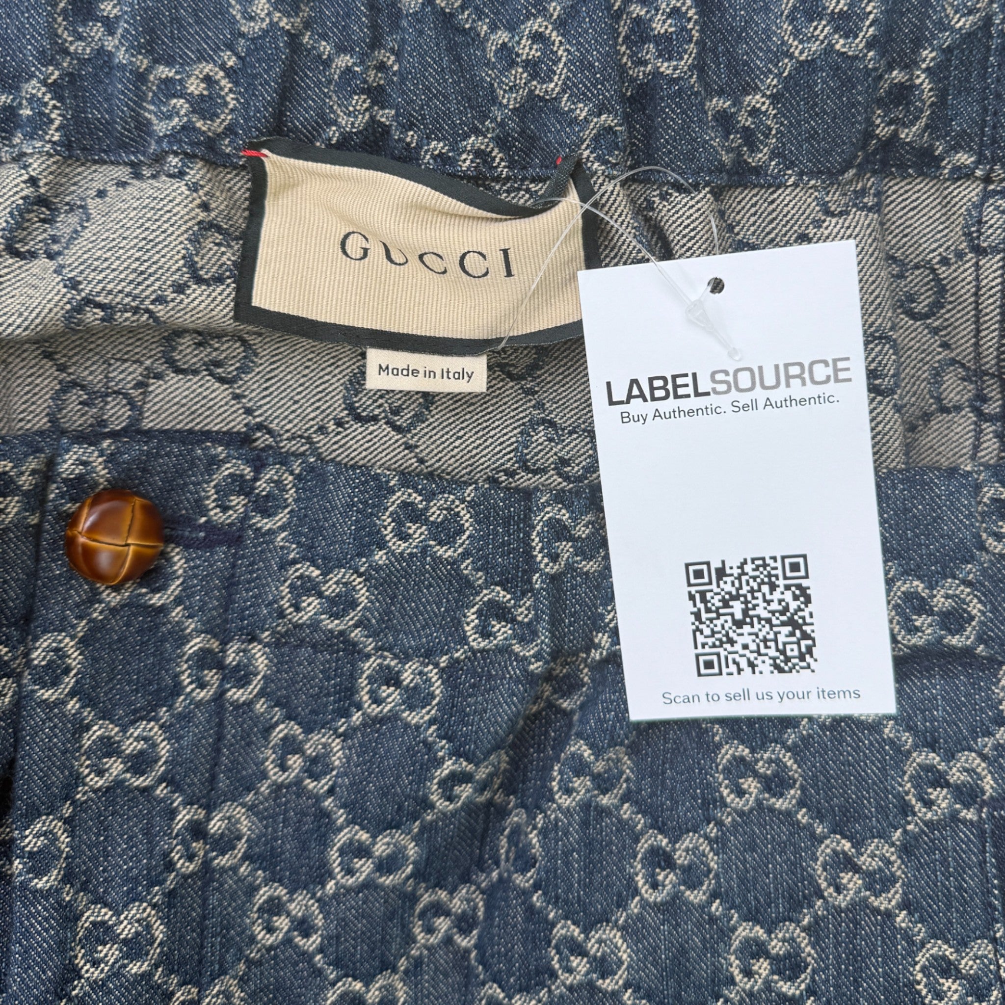 Men's Gg Supreme Shorts Blue Size IT 50 / UK 34