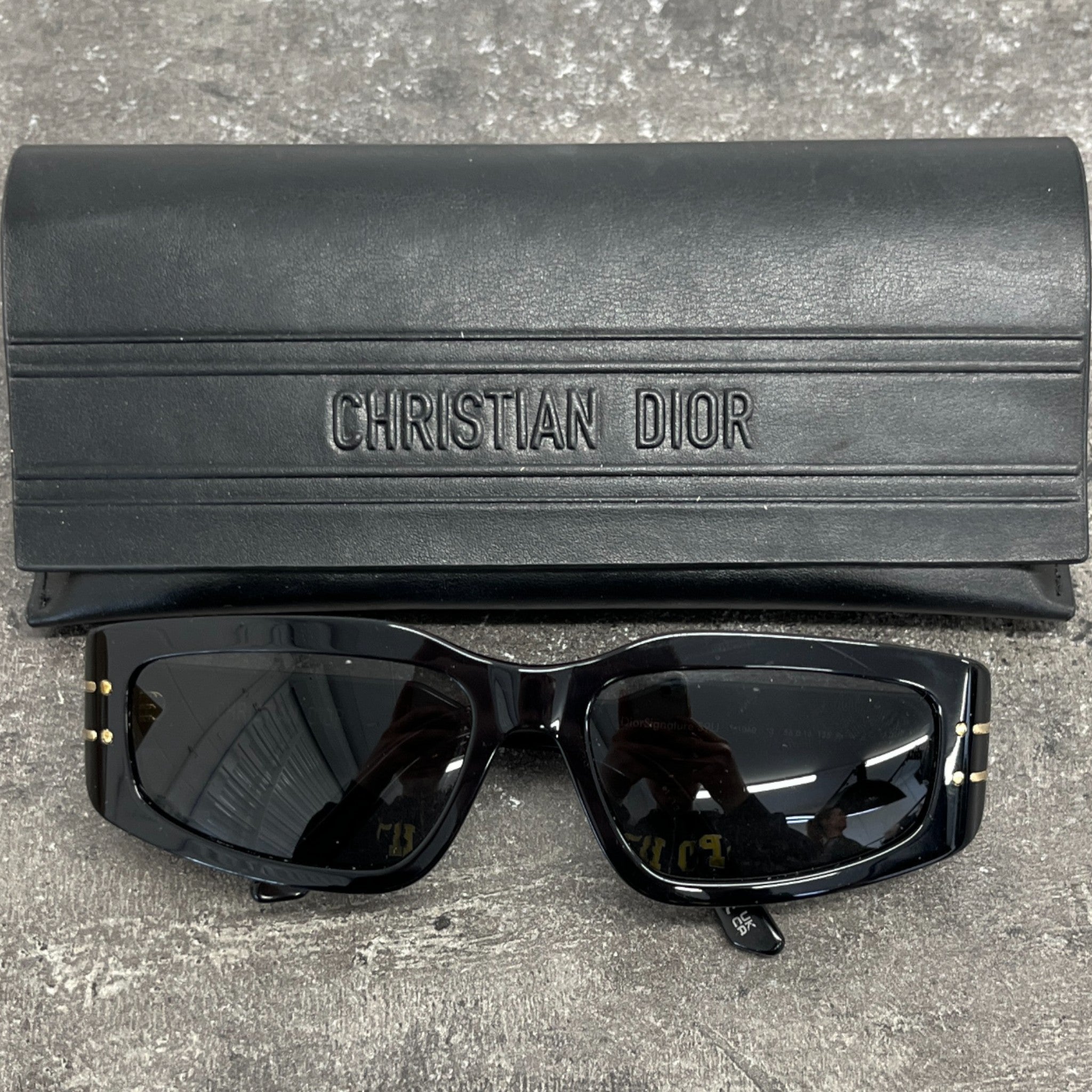 Women's Acetate Diorsignature S9U Sunglasses Black