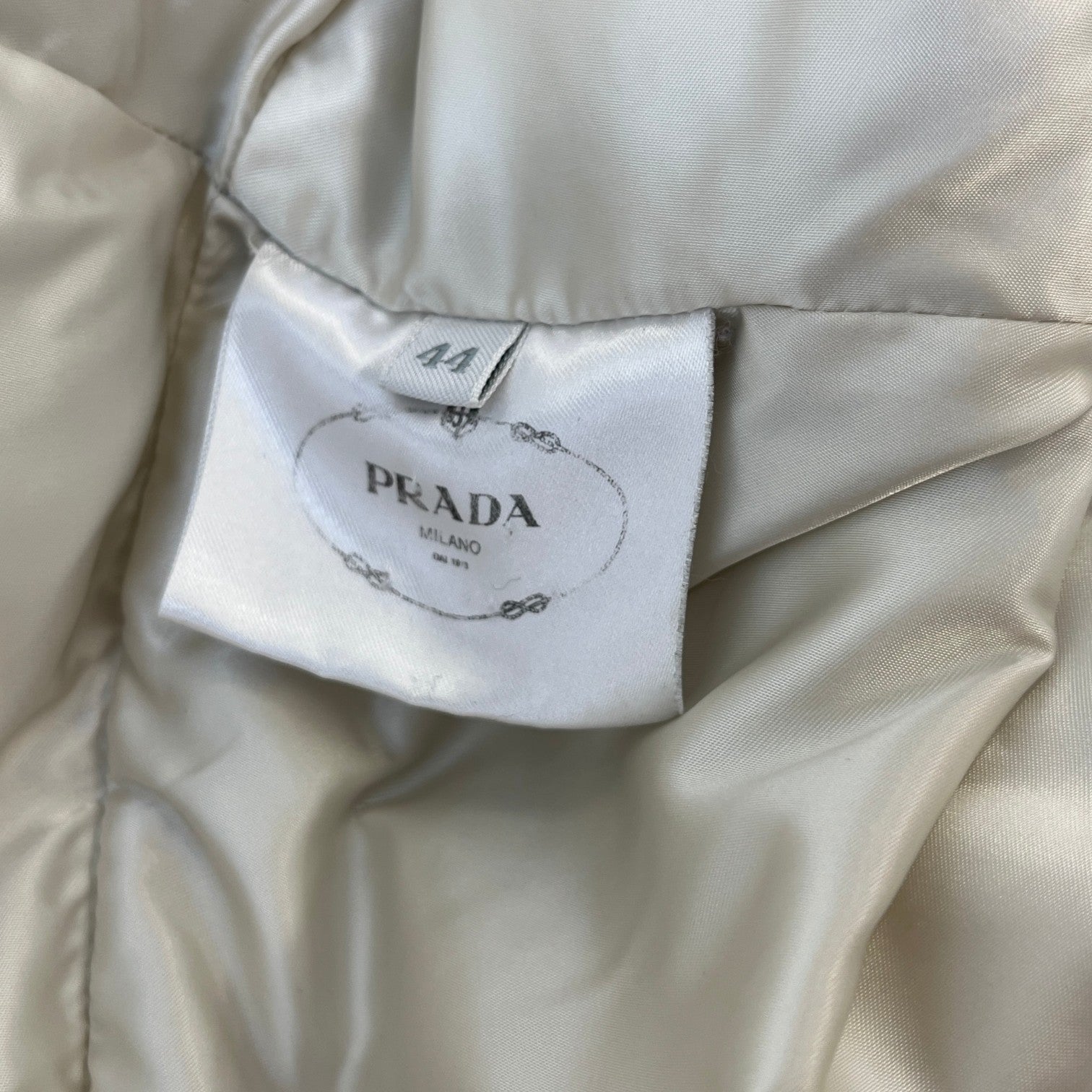 Women's Plaque Logo Down Jacket Green Size 44 / UK 12