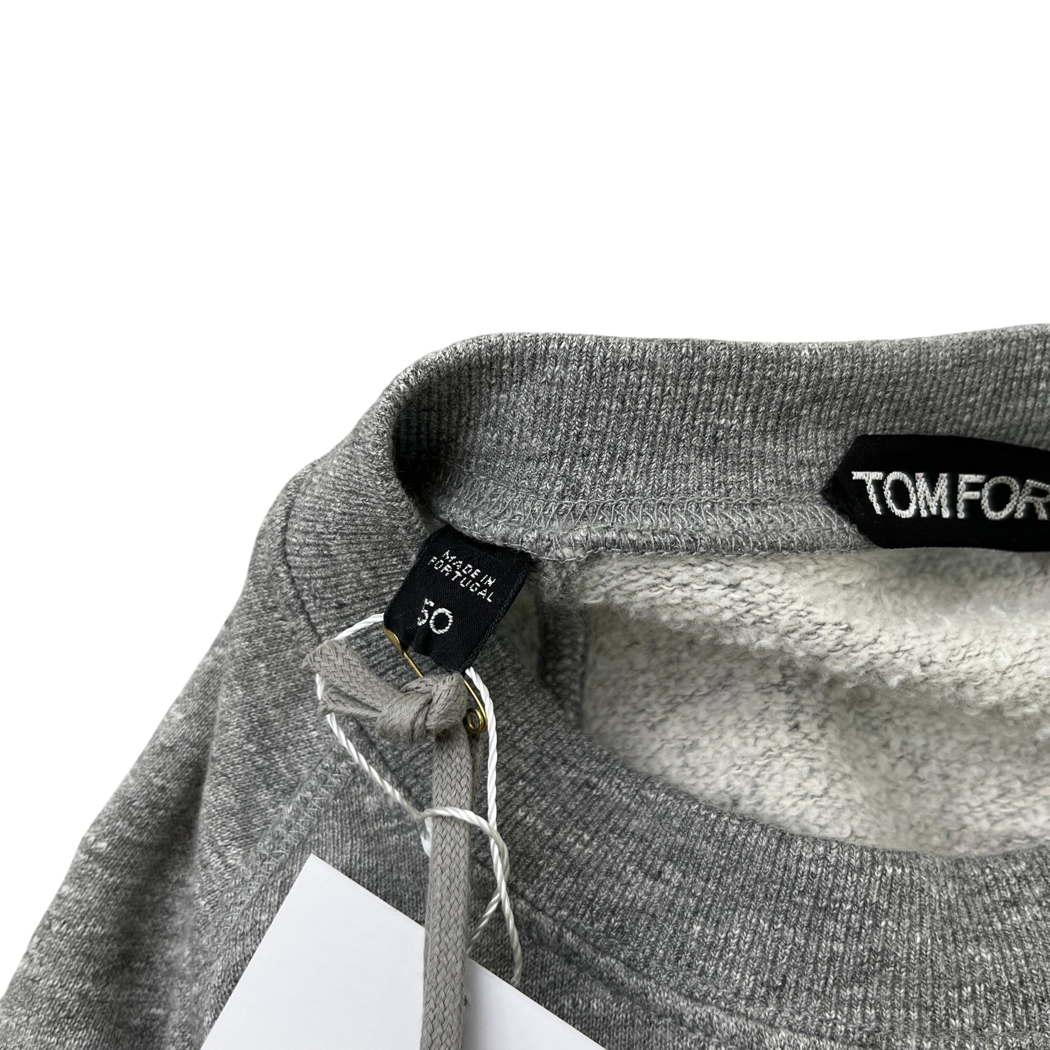 Men's Plain Crewneck Sweatshirt Grey Size IT 50 / UK L