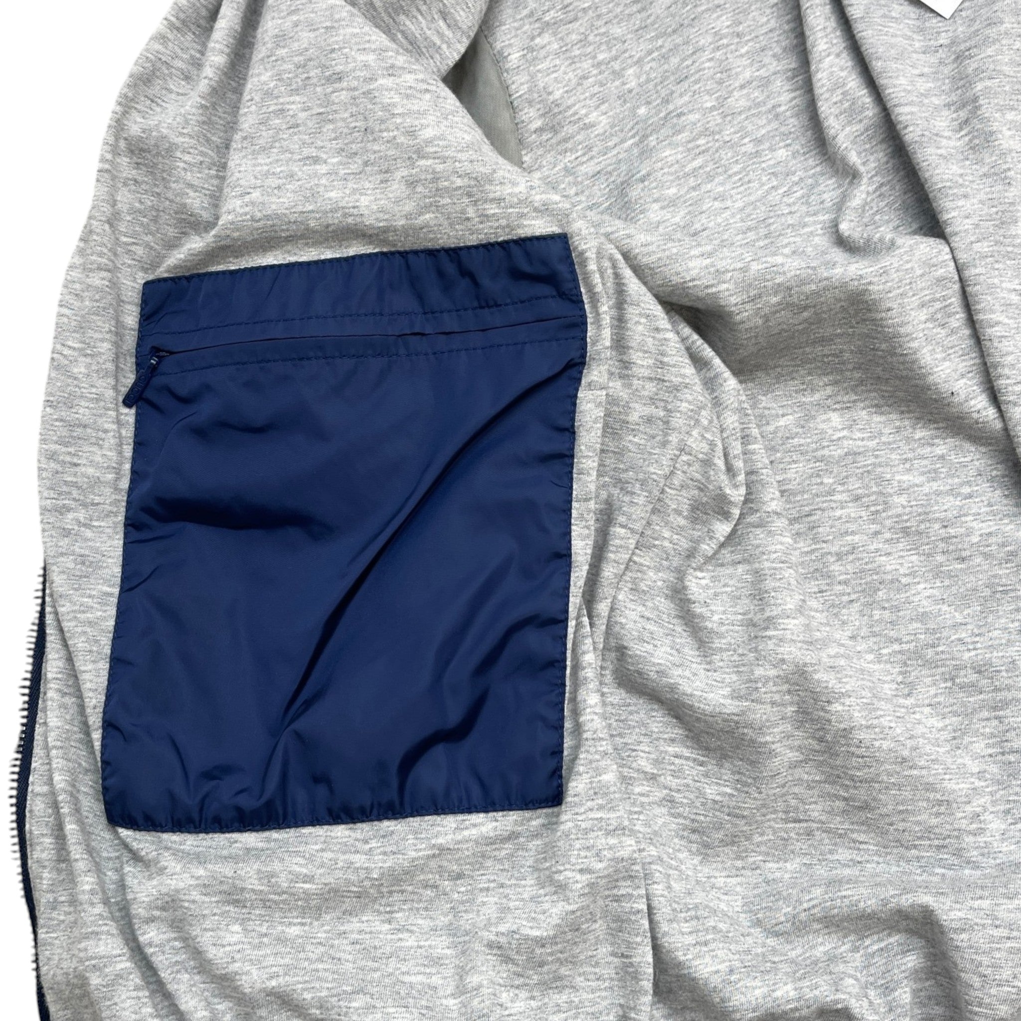 Men's Plaque Logo Jacket Navy Size IT 46 / S