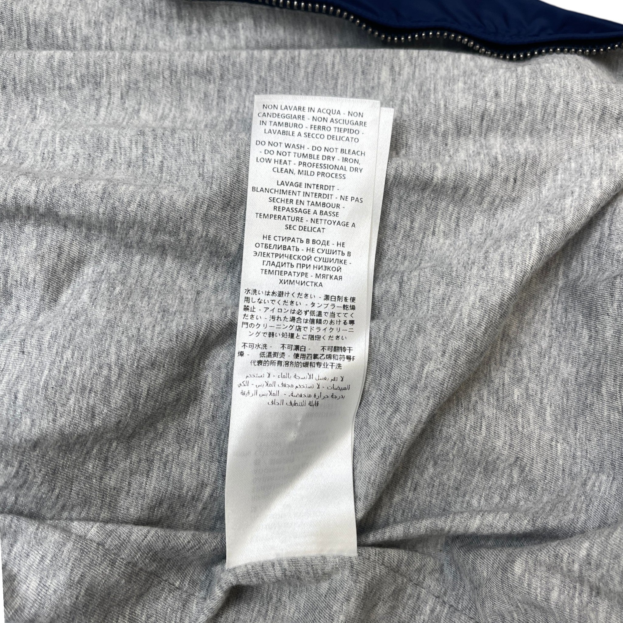 Men's Plaque Logo Jacket Navy Size IT 46 / S