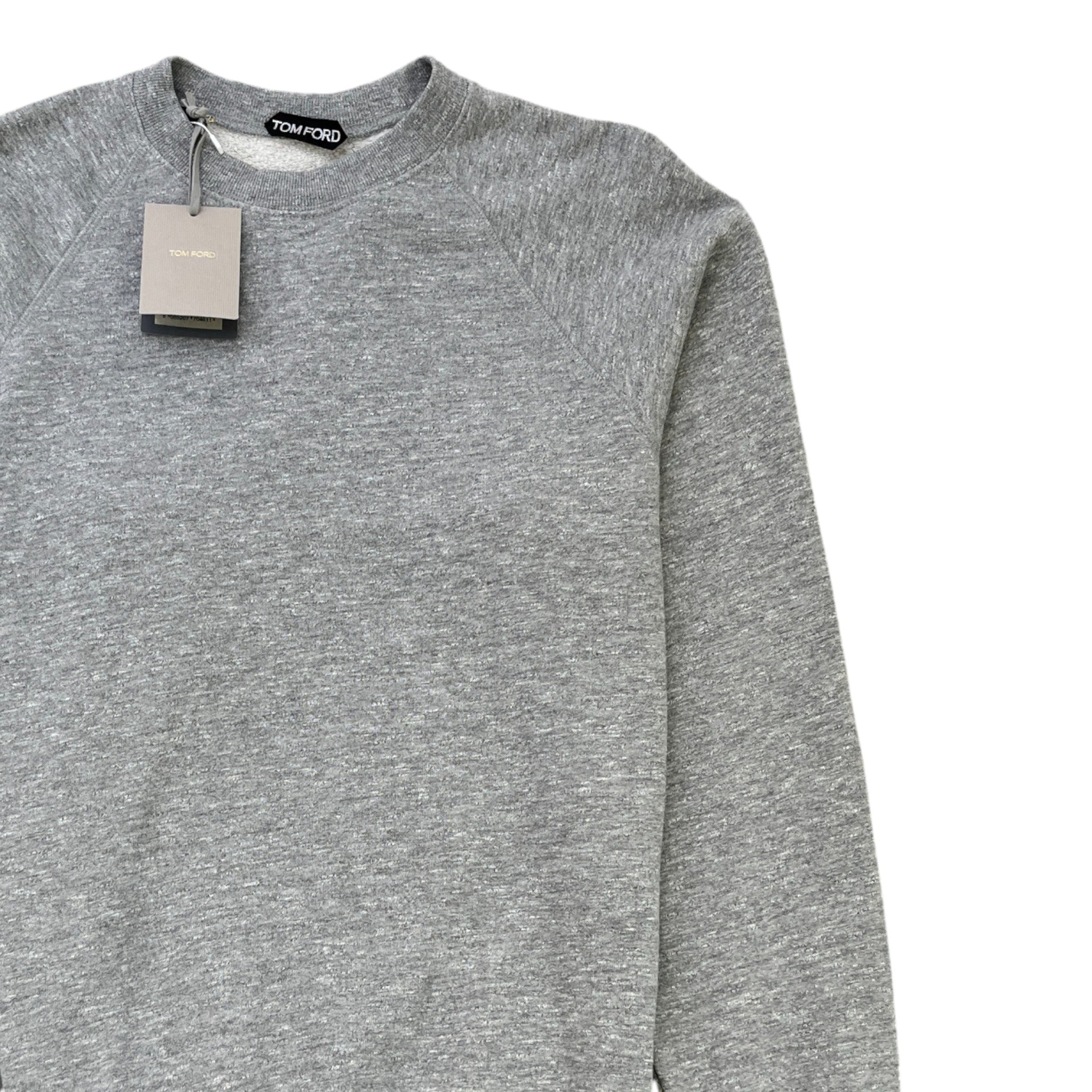 Men's Plain Crewneck Sweatshirt Grey Size IT 50 / UK L