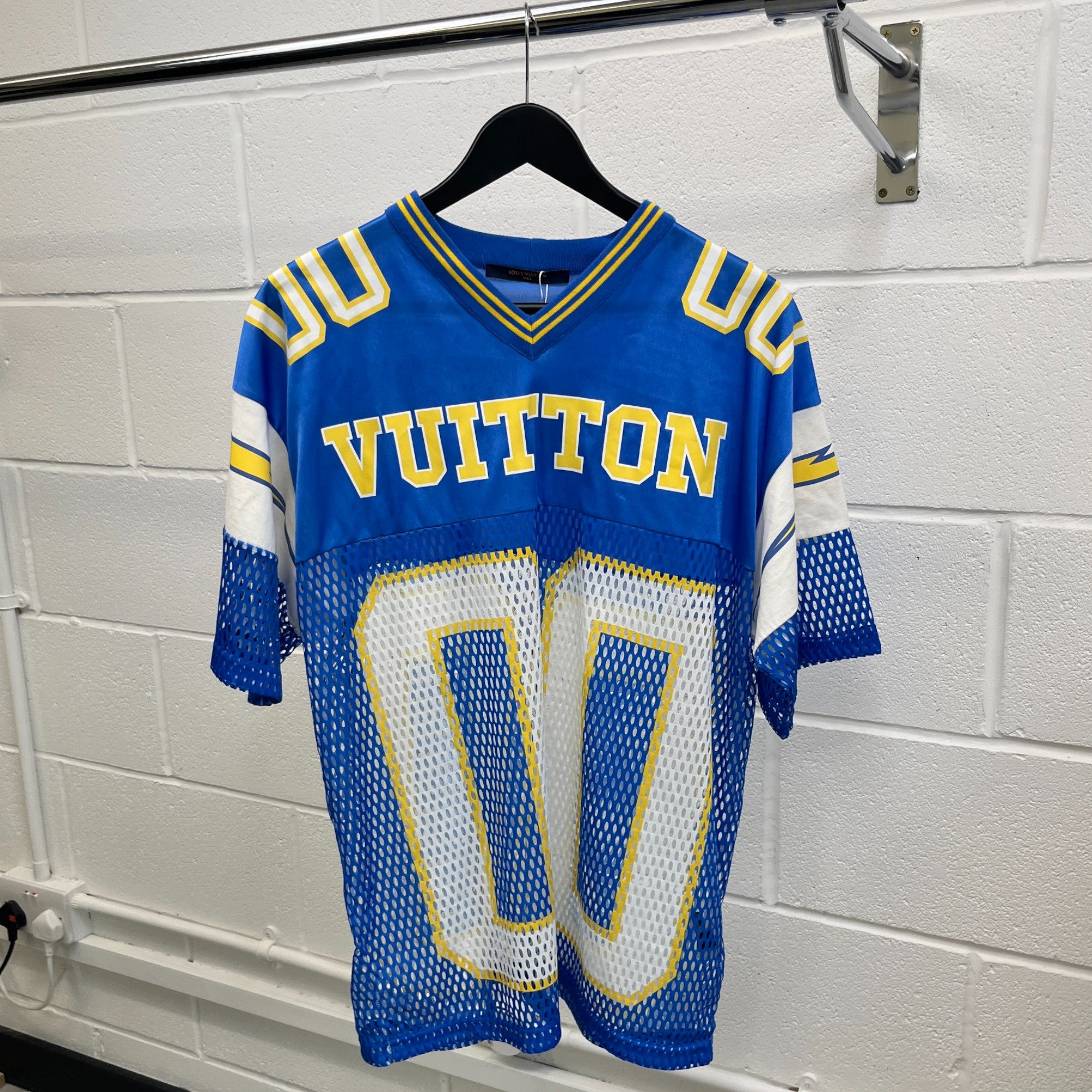 Men's Virgil Abloh T-Shirt Blue Size S