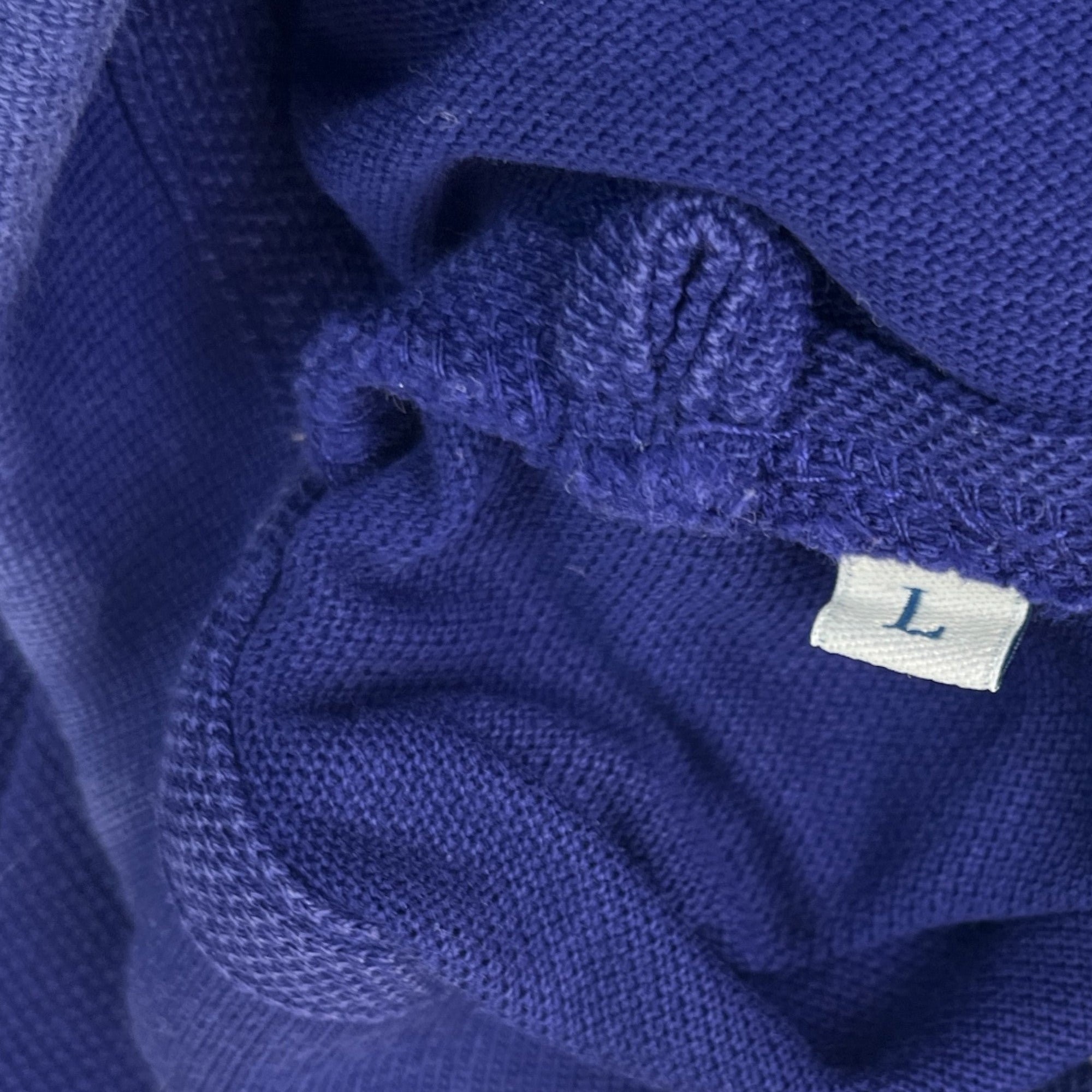 Men's Manica Corta Polo Shirt Purple Size L