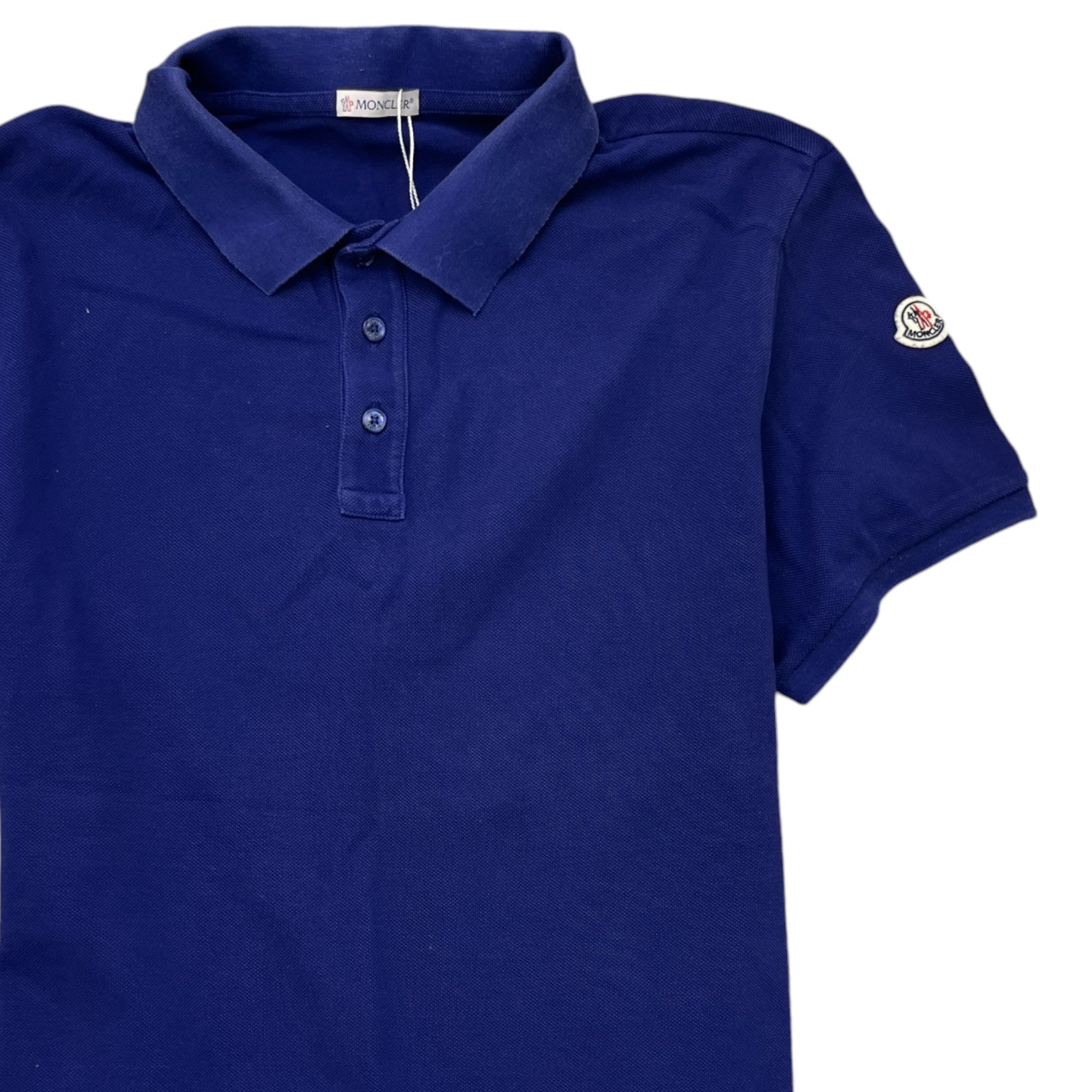 Men's Manica Corta Polo Shirt Purple Size L