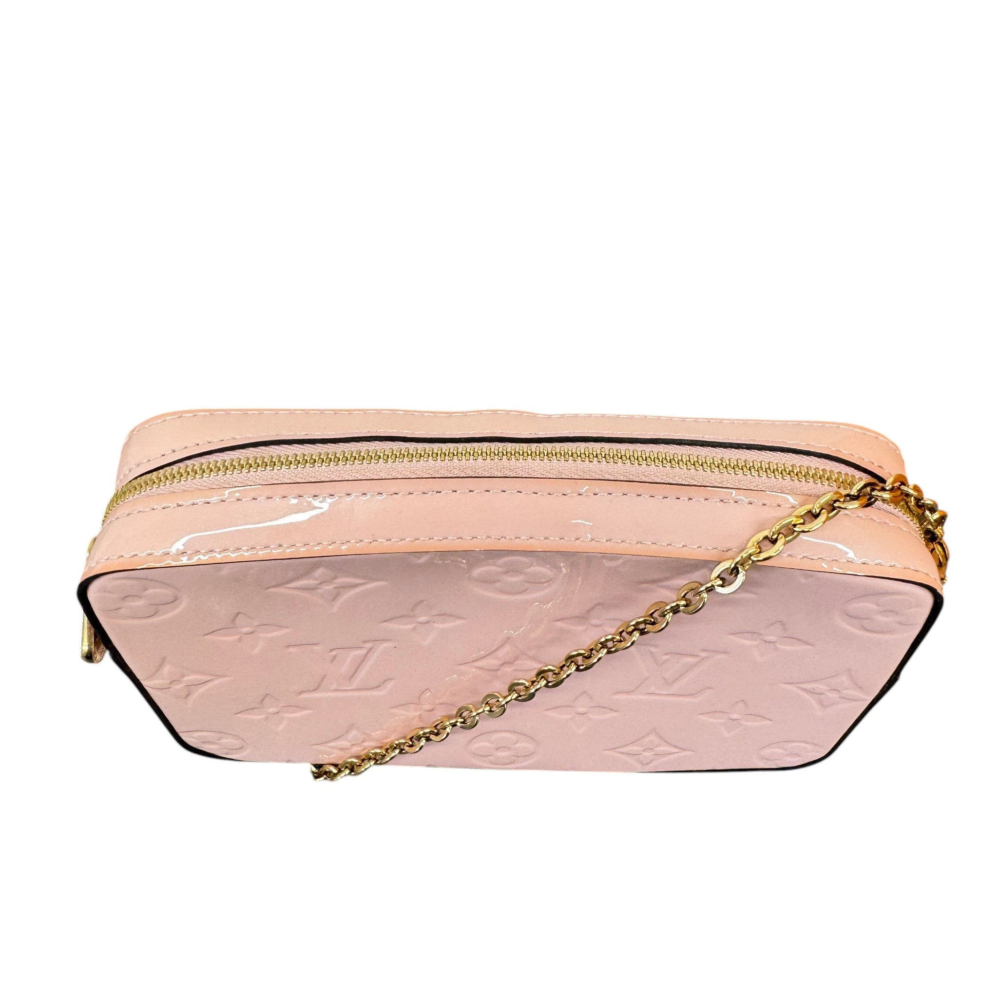 Women's Monogram Vernis Camera Pouch Bag Pink