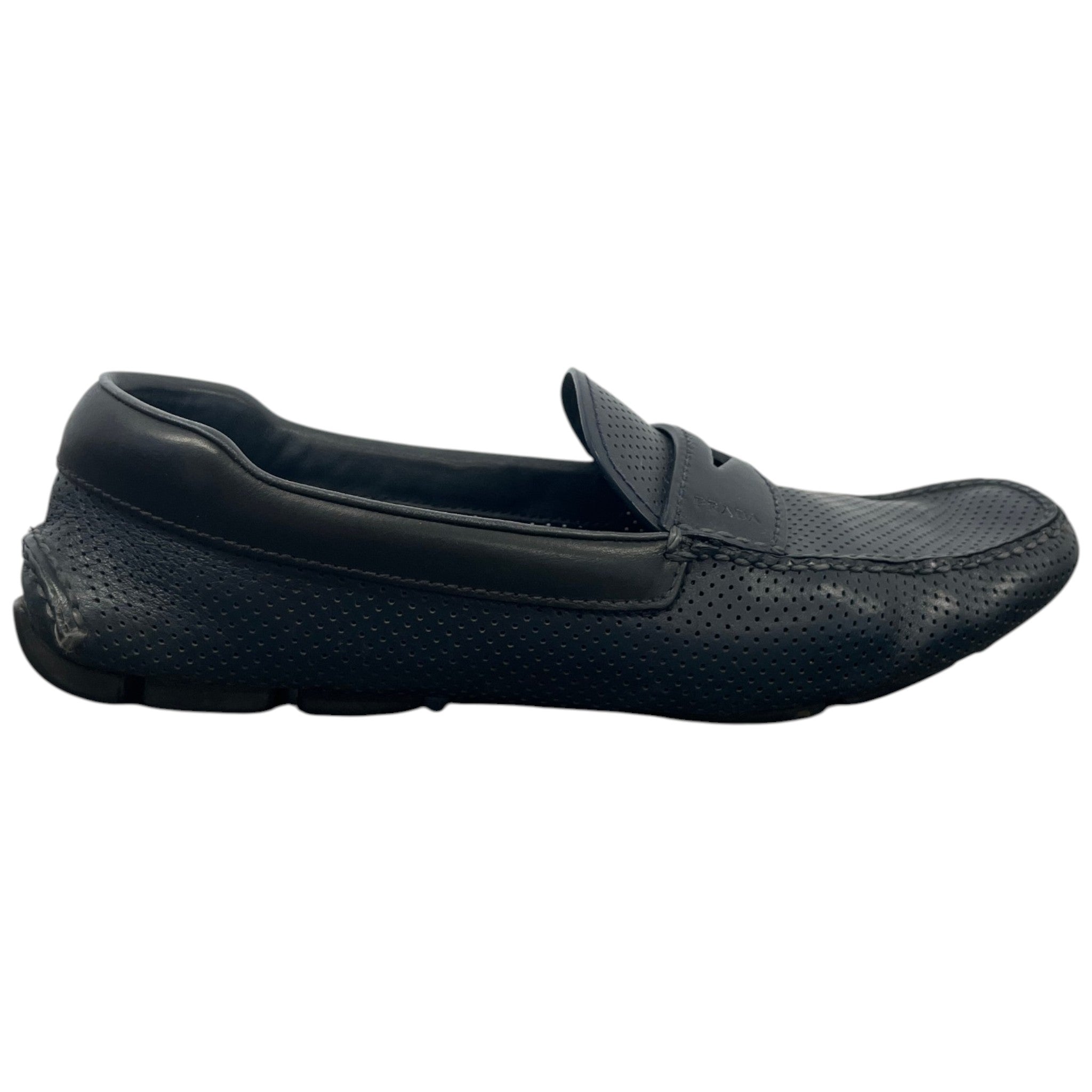 Men's Perforated Loafers Navy Size EU 42 / UK 8