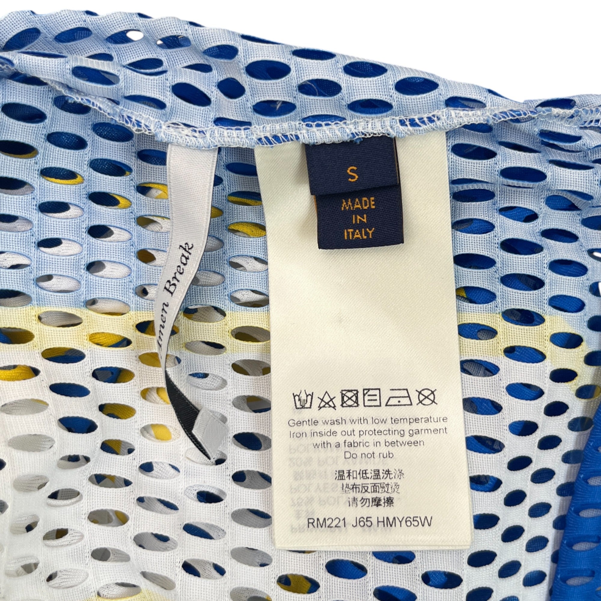 Men's Virgil Abloh T-Shirt Blue Size S