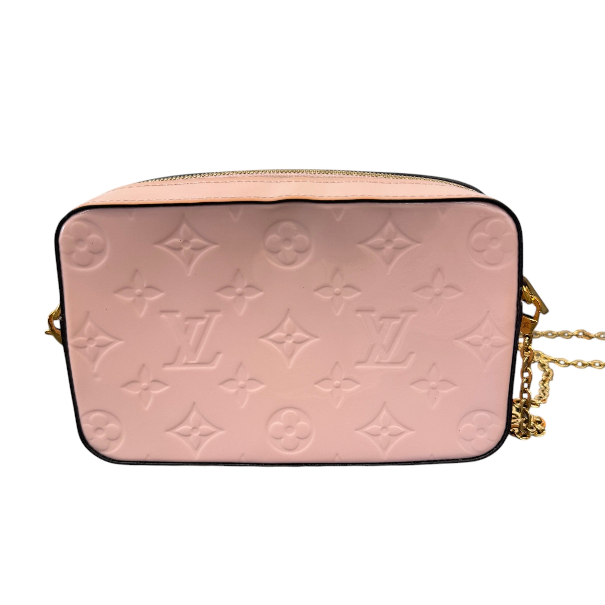Women's Monogram Vernis Camera Pouch Bag Pink