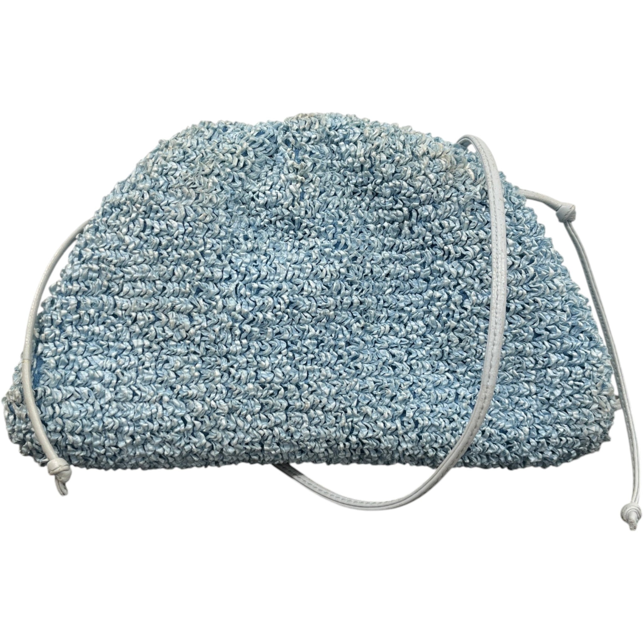 Women's Raffia Crossbody Pouch Bag Blue