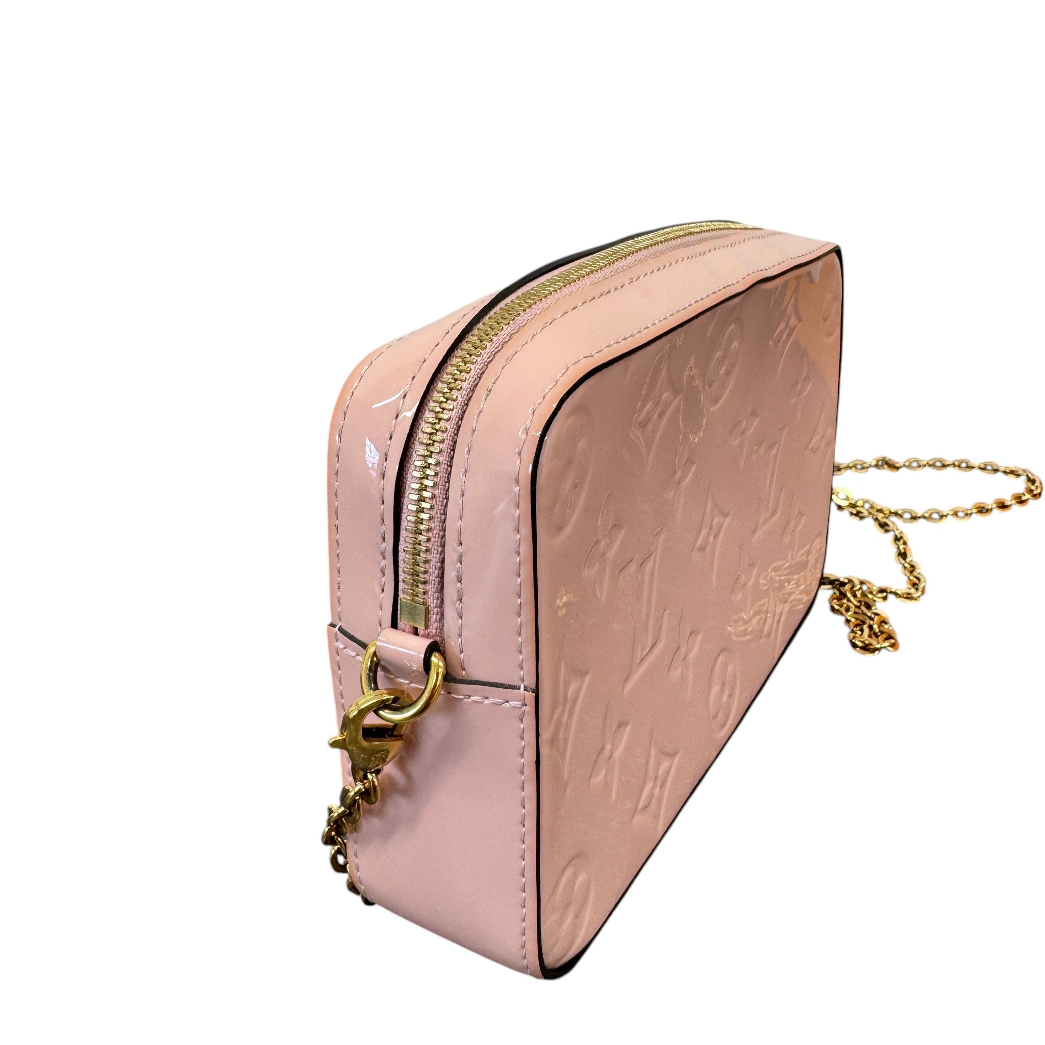 Women's Monogram Vernis Camera Pouch Bag Pink