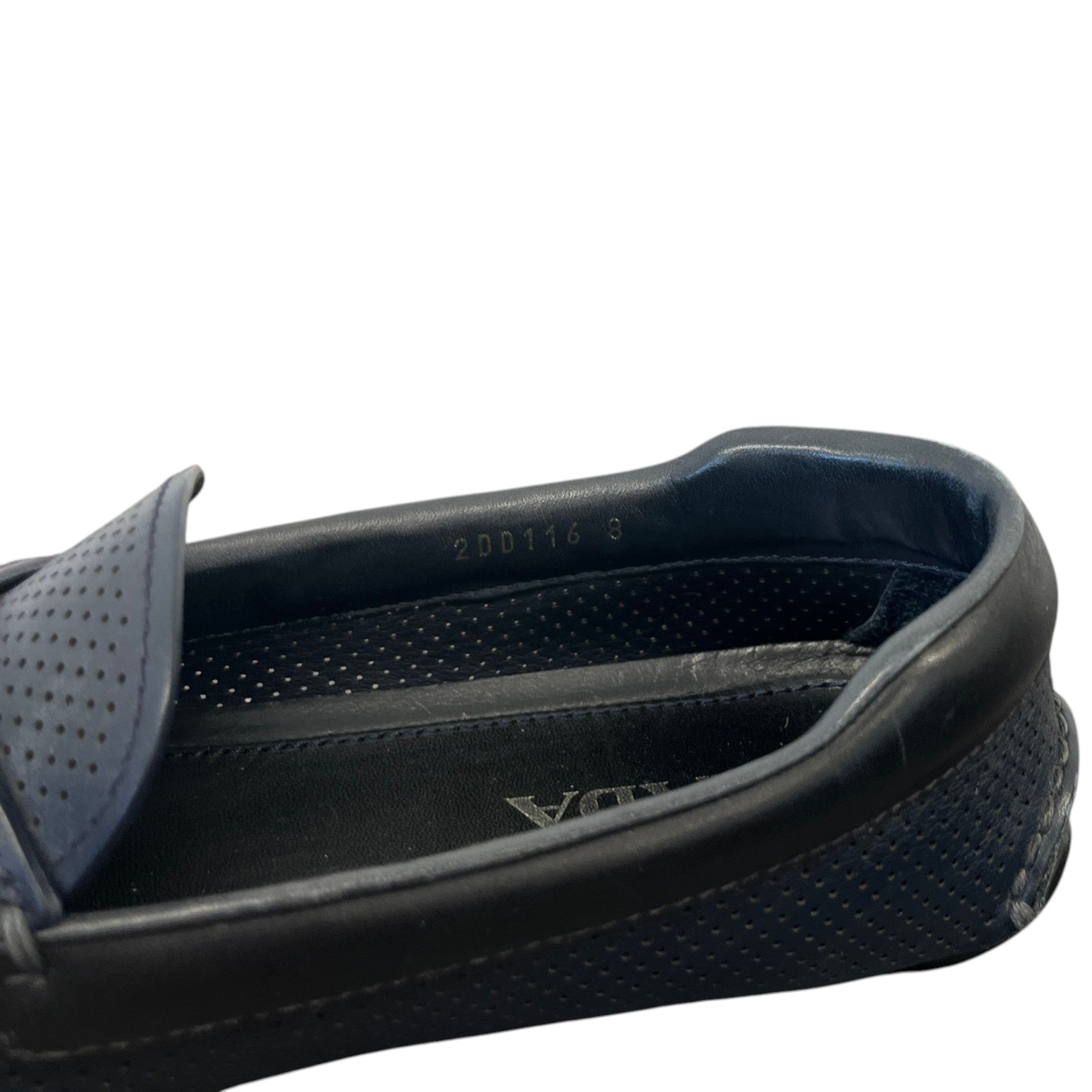 Men's Perforated Loafers Navy Size EU 42 / UK 8