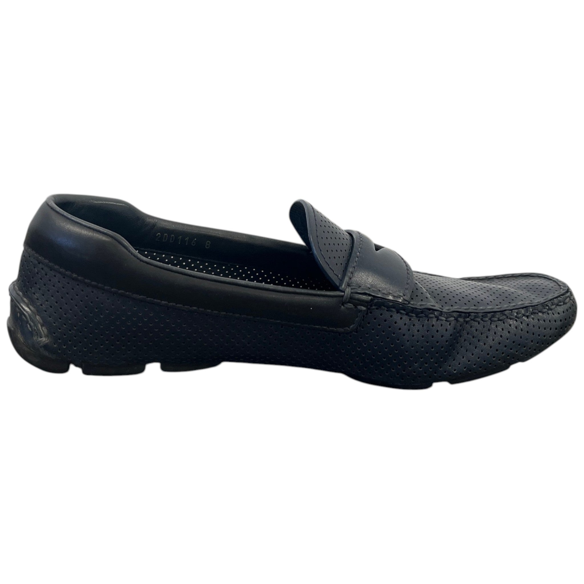 Men's Perforated Loafers Navy Size EU 42 / UK 8