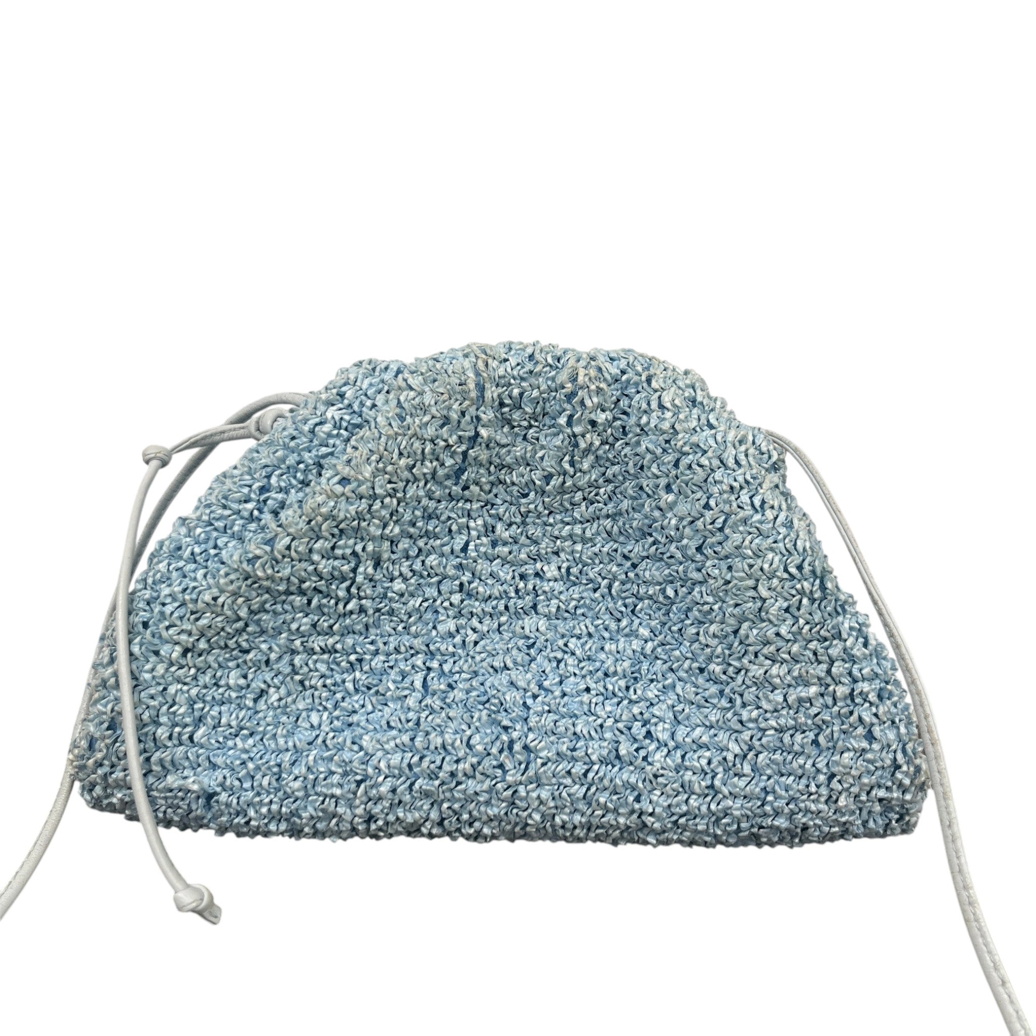 Women's Raffia Crossbody Pouch Bag Blue