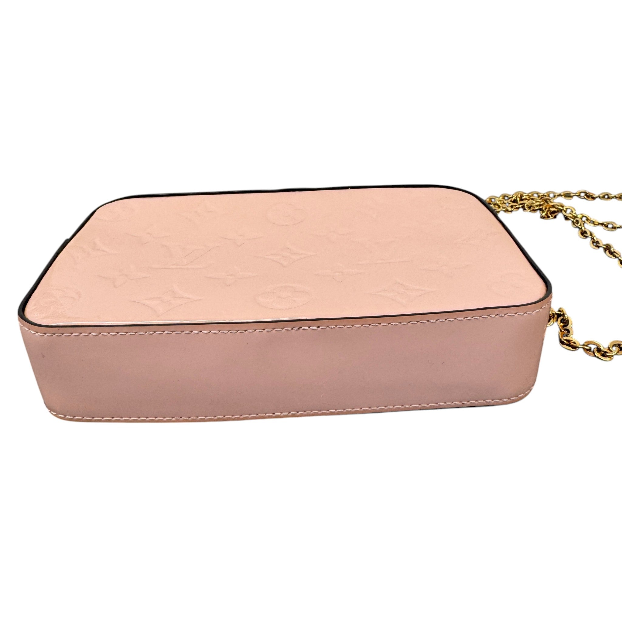 Women's Monogram Vernis Camera Pouch Bag Pink
