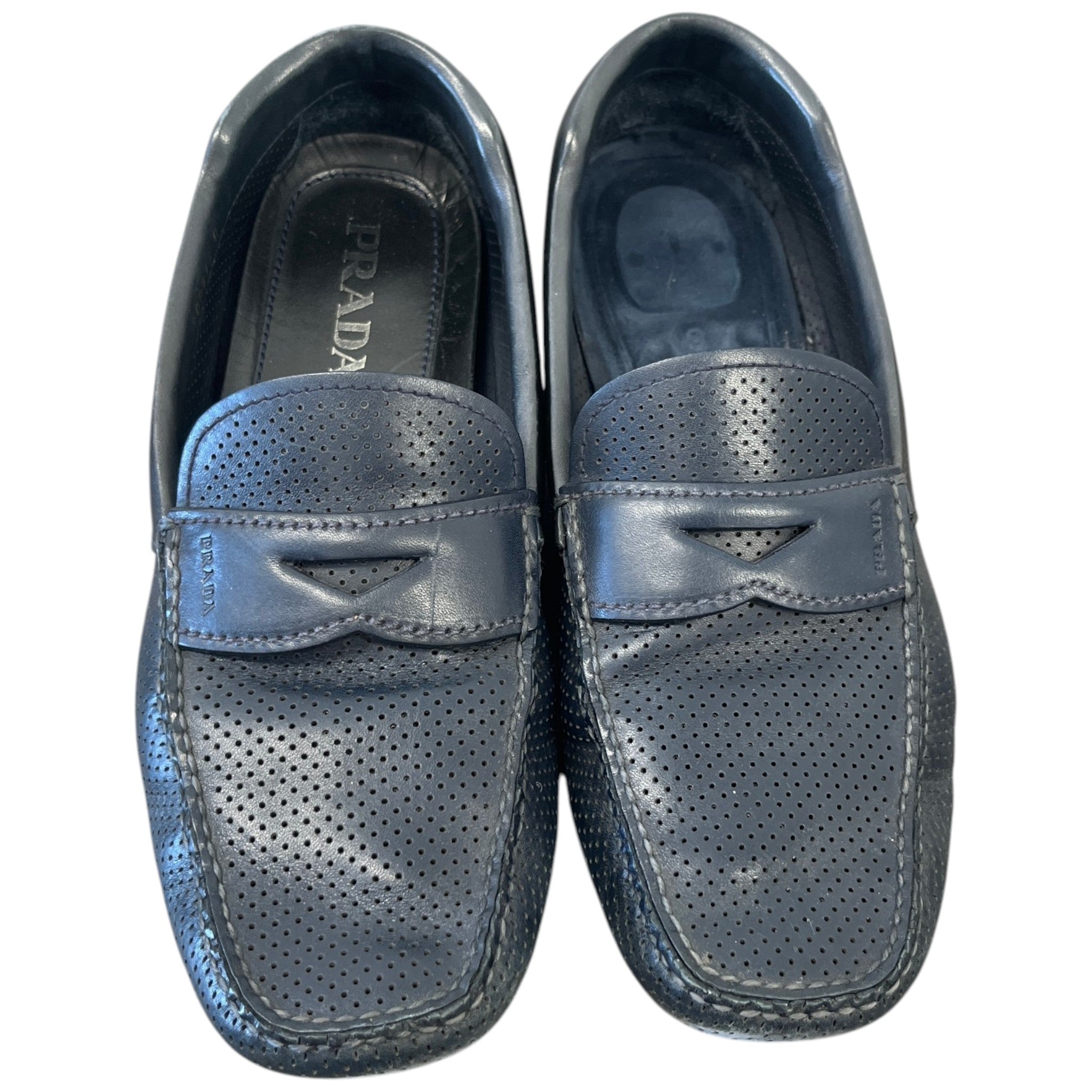 Men's Perforated Loafers Navy Size EU 42 / UK 8