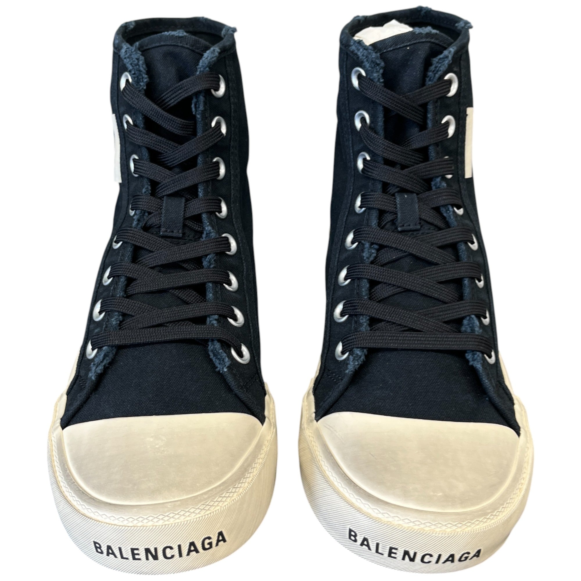 Men's Paris Destroyed High Trainers Black Size EU 41 / UK 7