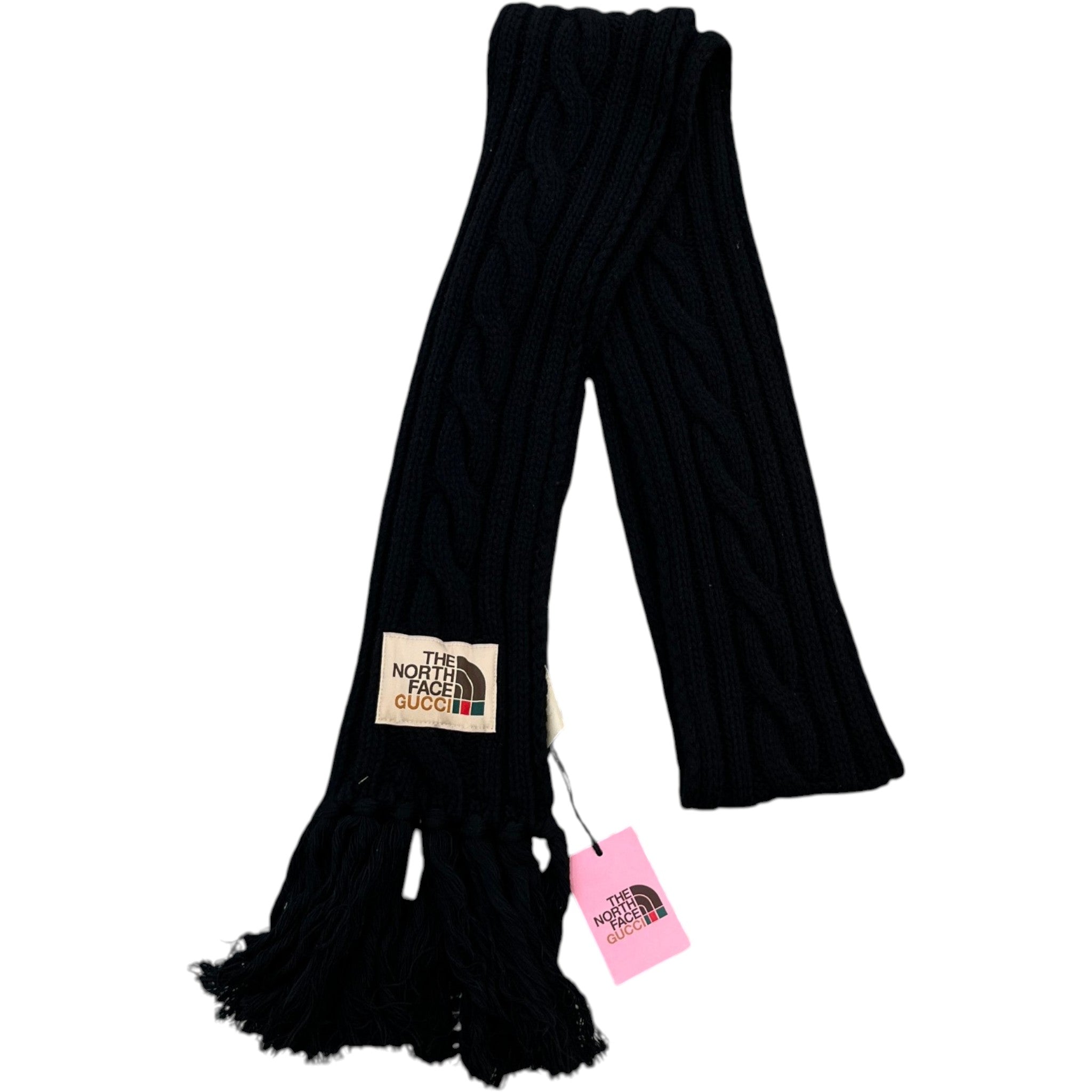 Men's X North Face Cable Knit Scarf Black