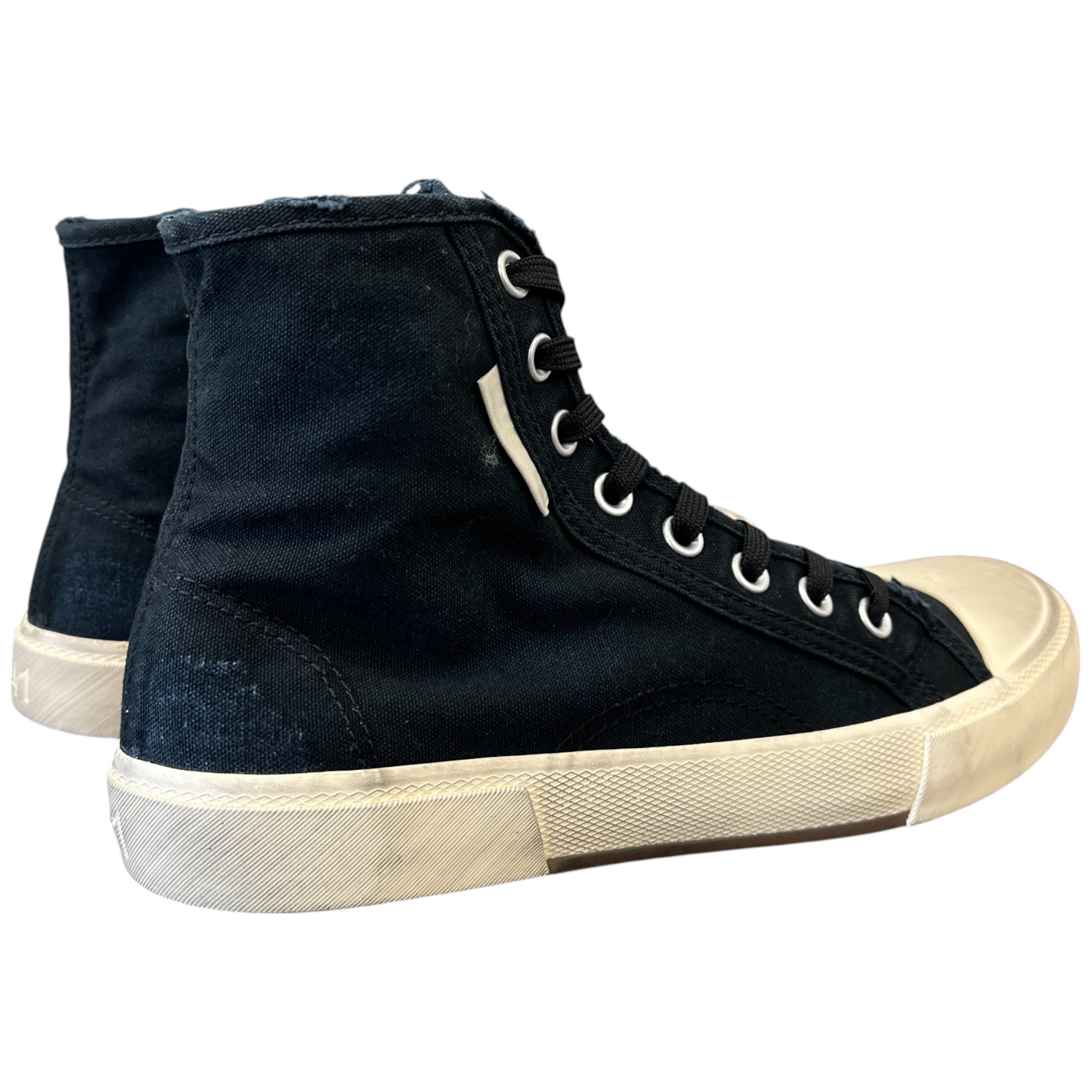 Men's Paris Destroyed High Trainers Black Size EU 41 / UK 7