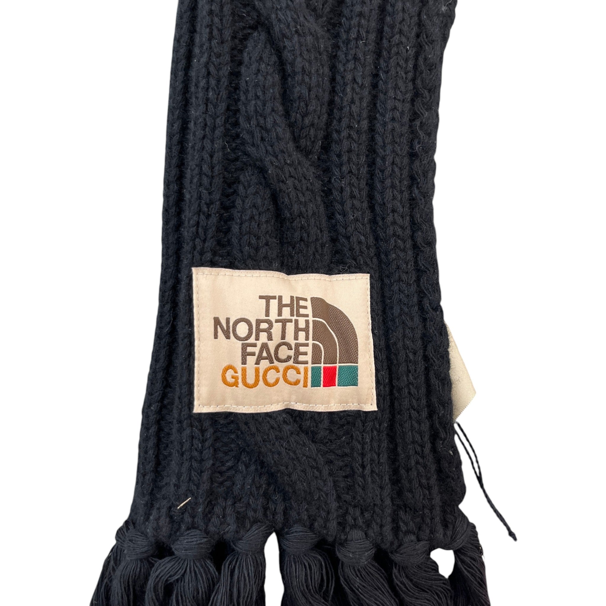 Men's X North Face Cable Knit Scarf Black