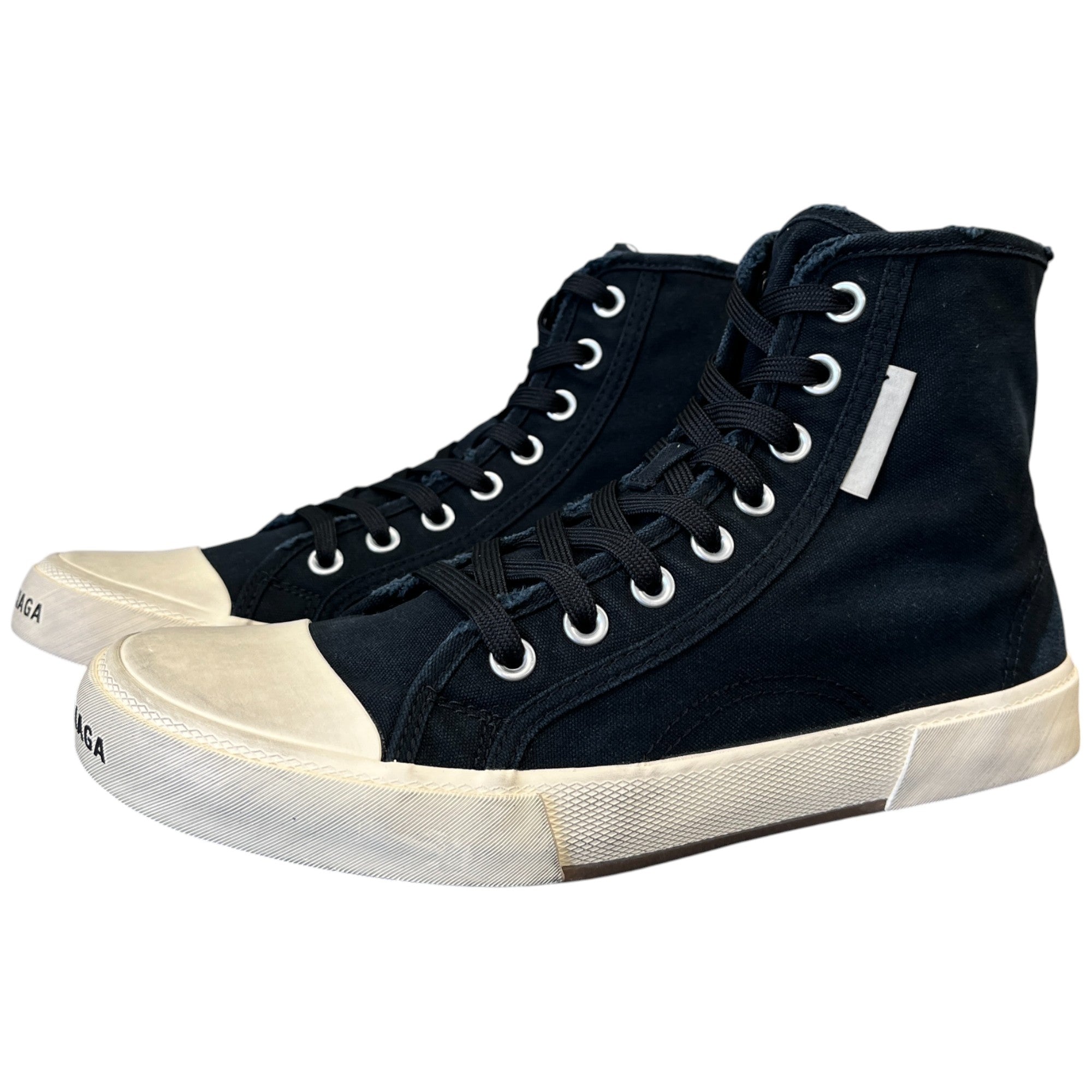 Men's Paris Destroyed High Trainers Black Size EU 41 / UK 7