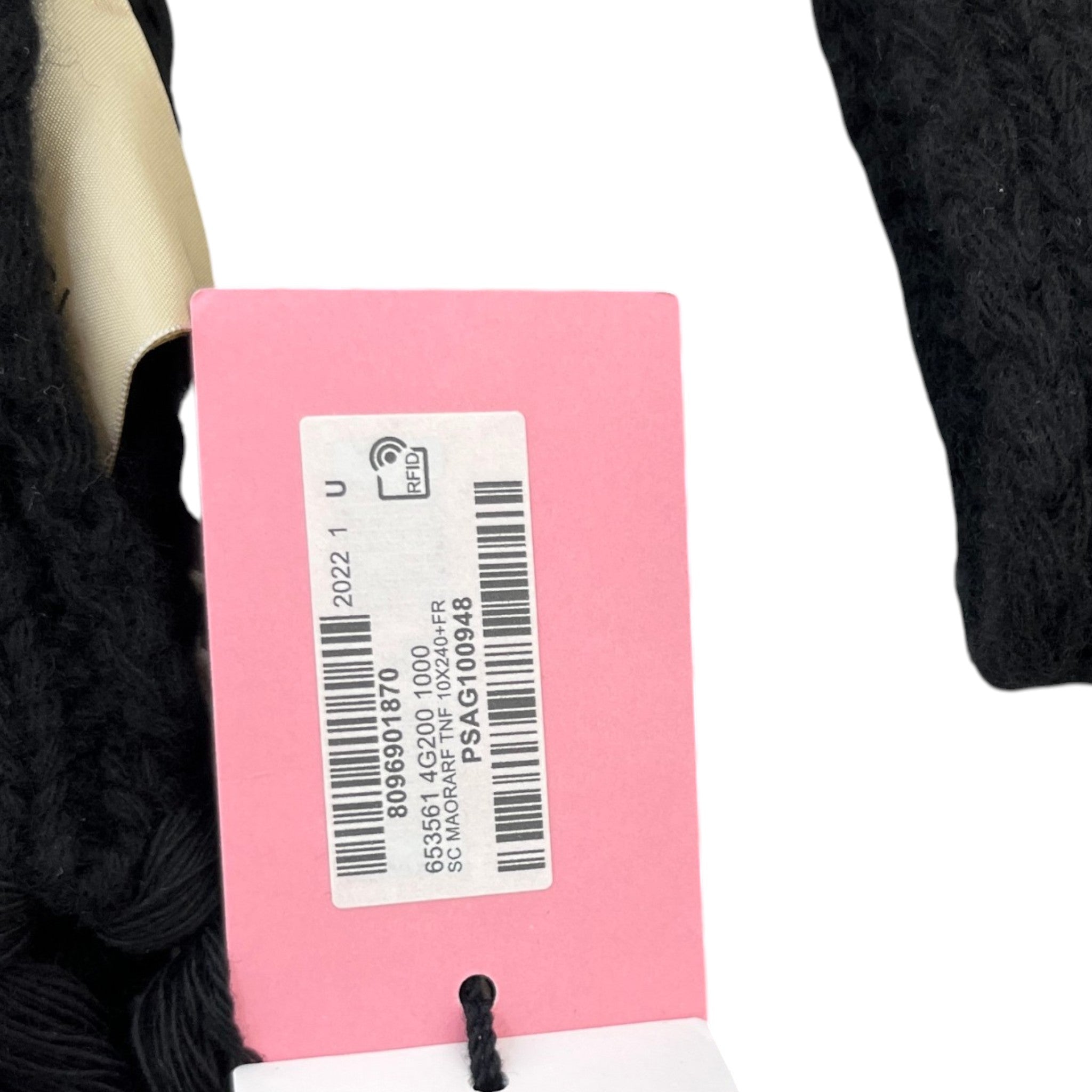 Men's X North Face Cable Knit Scarf Black