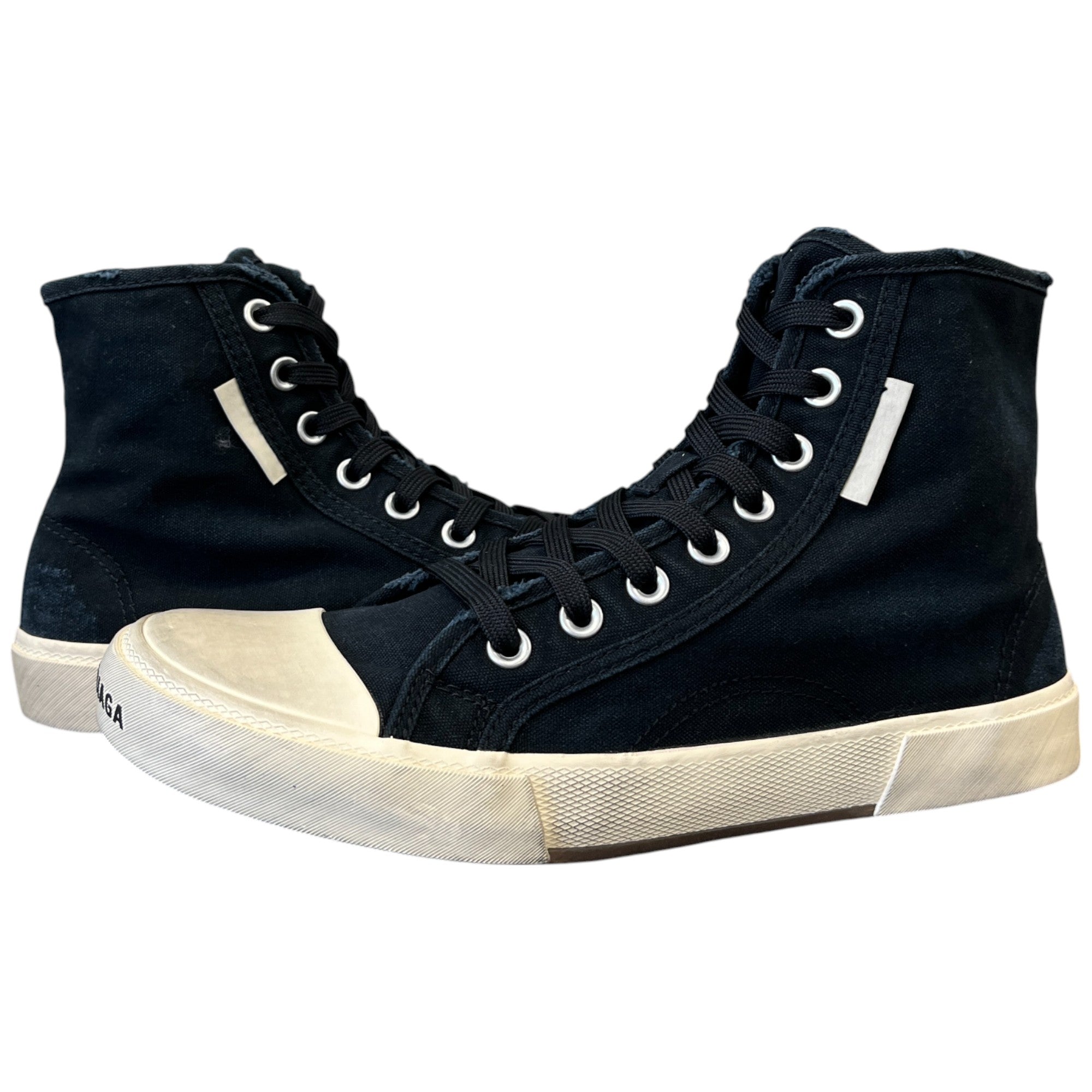 Men's Paris Destroyed High Trainers Black Size EU 41 / UK 7