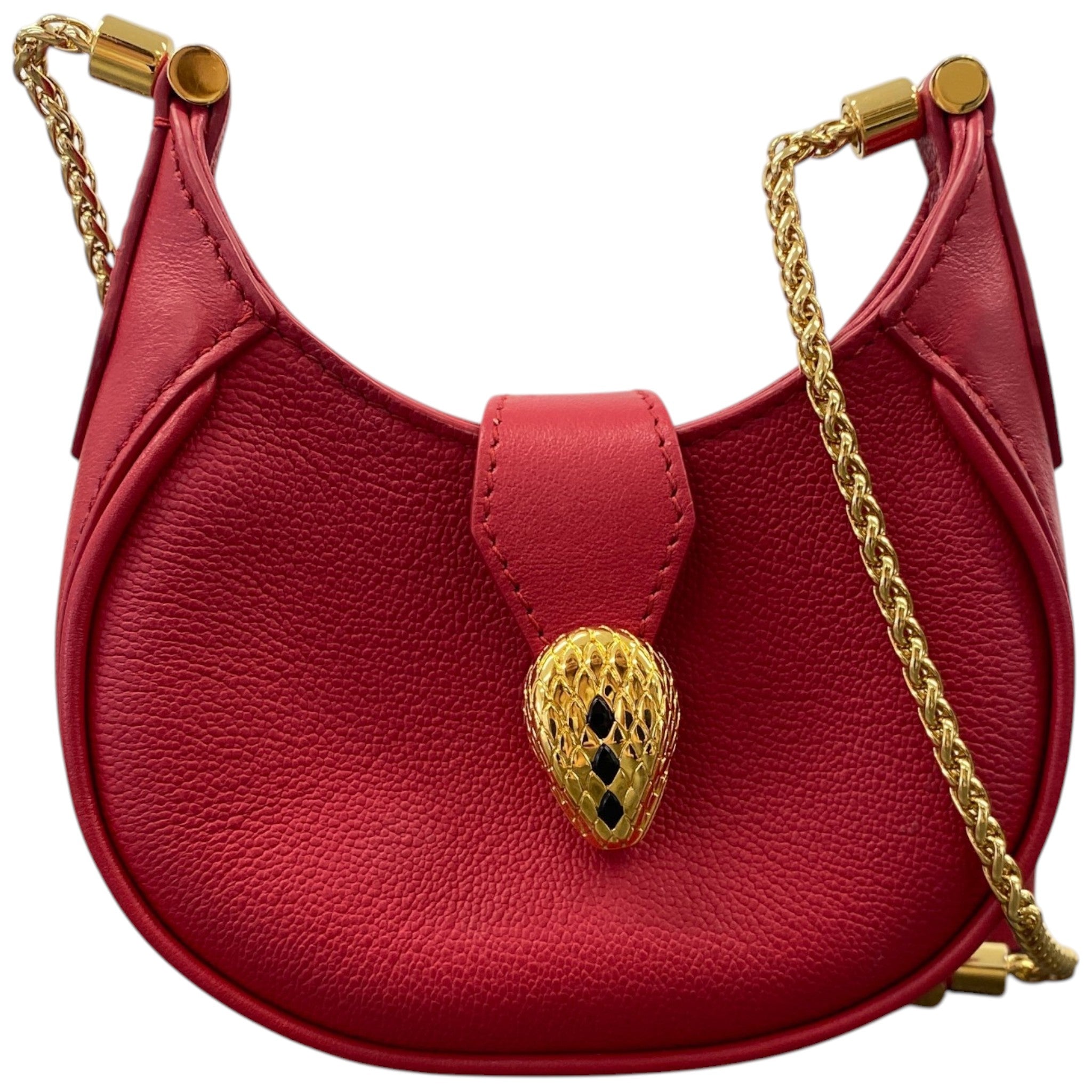 Women's Micro Serpenti Ellipse Forever Bag Red