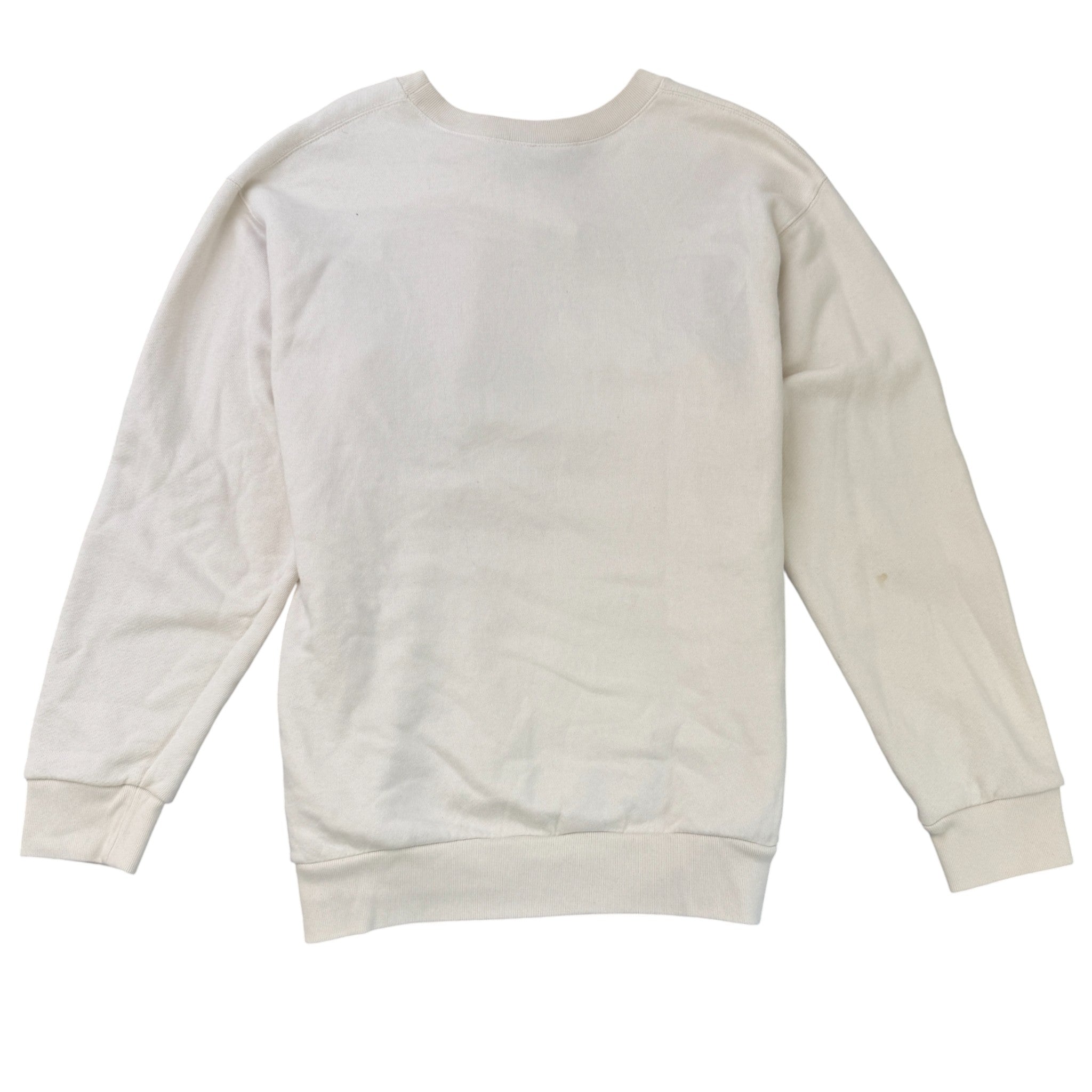 Men's X Disney Mickey Mouse Print Jumper Cream Size M