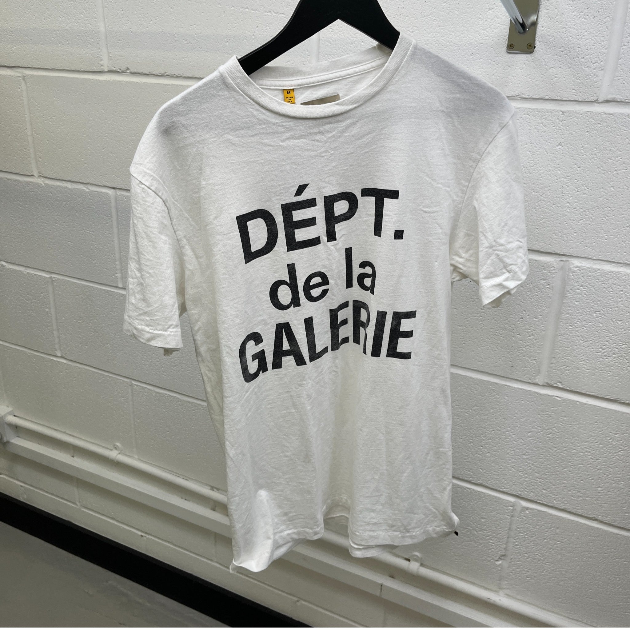 Men's Classic Logo Print T-Shirt White Size M