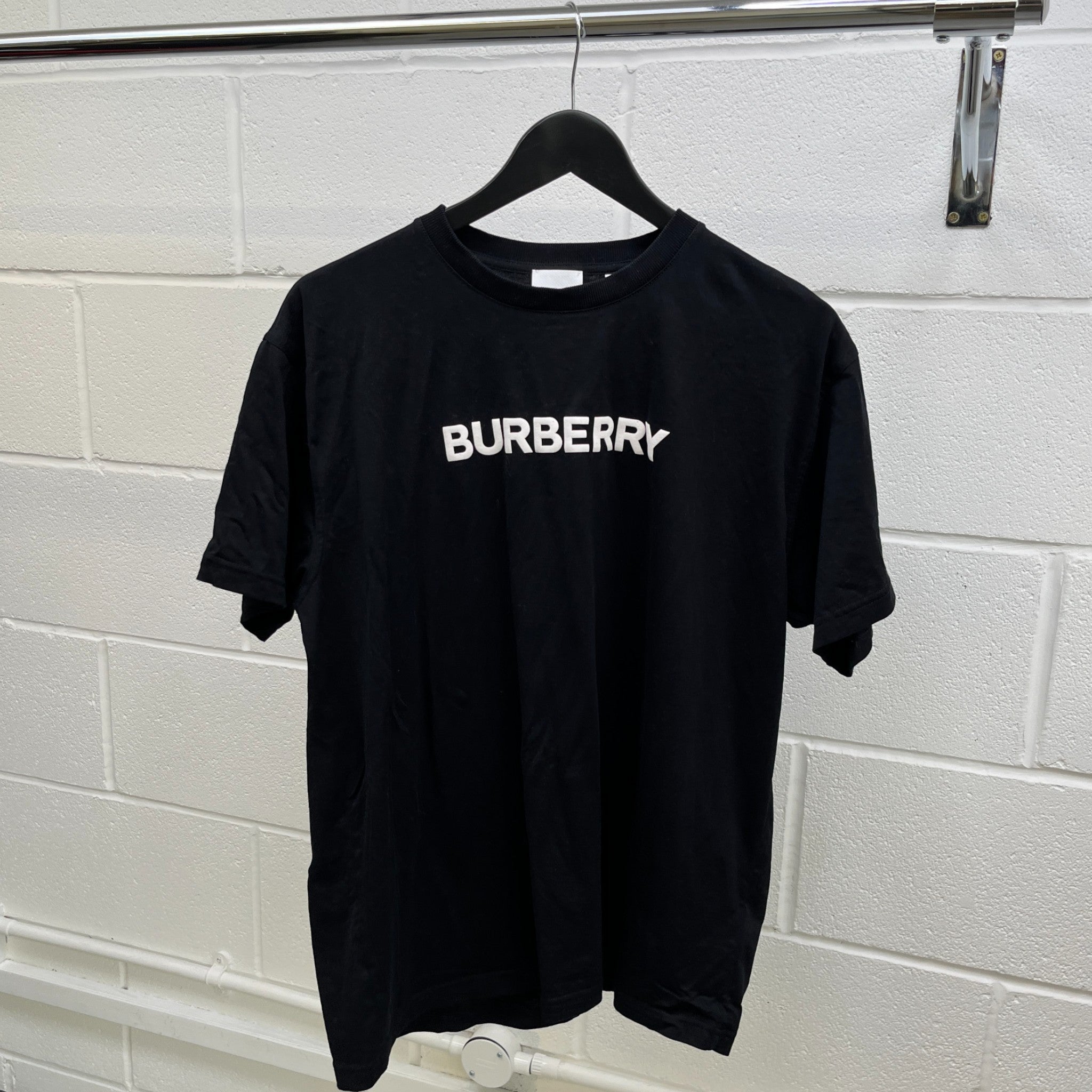 Men's Logo Print T-Shirt Black Size S