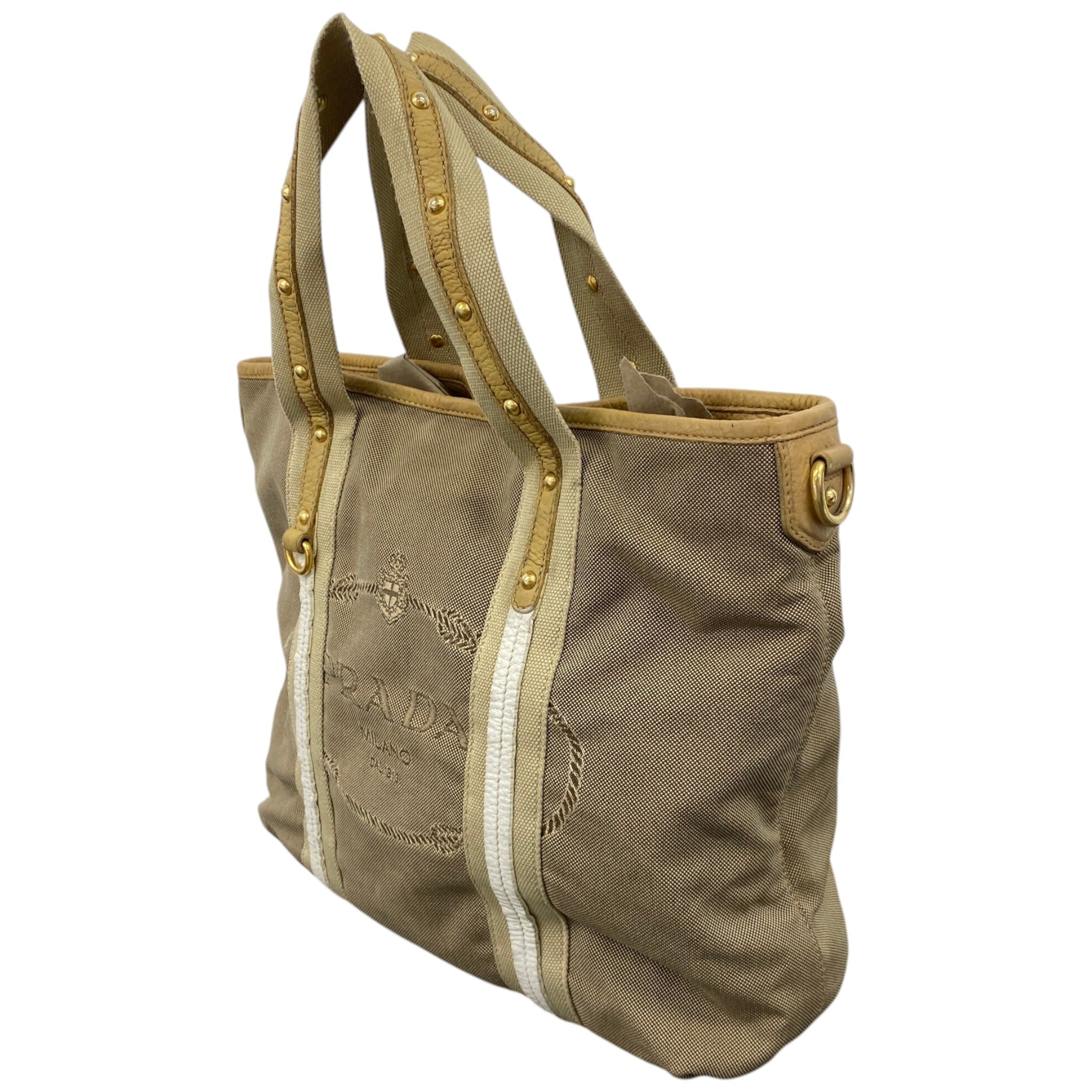 Women's Vintage Logo Jacquard Tote Bag Brown