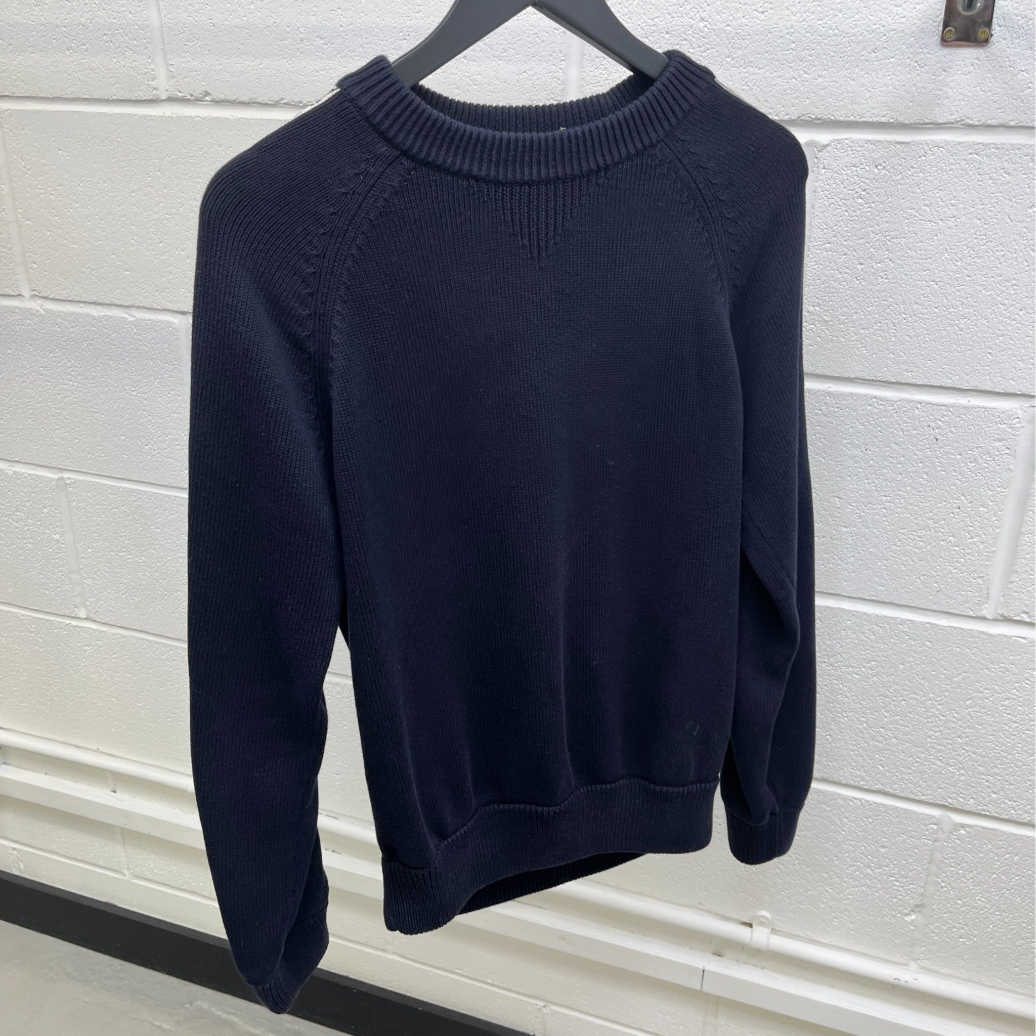Men's Oblique Stripe Jumper Navy Size XS