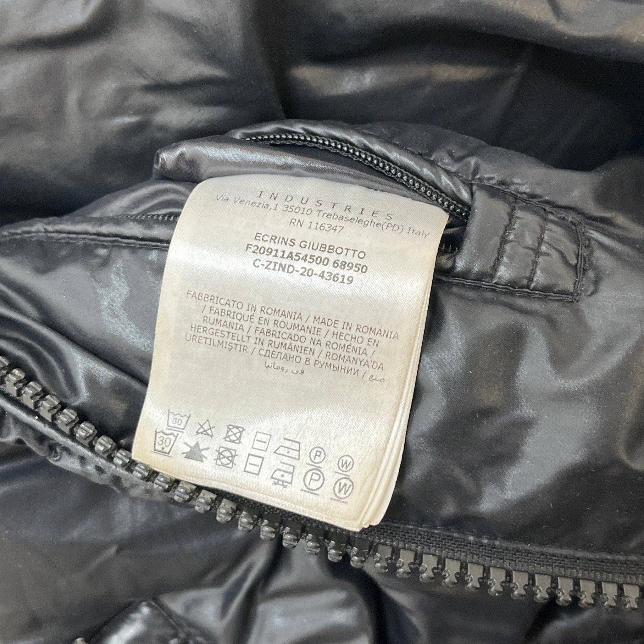 Men's Ecrins Hooded Down Jacket Black Size 2 / M