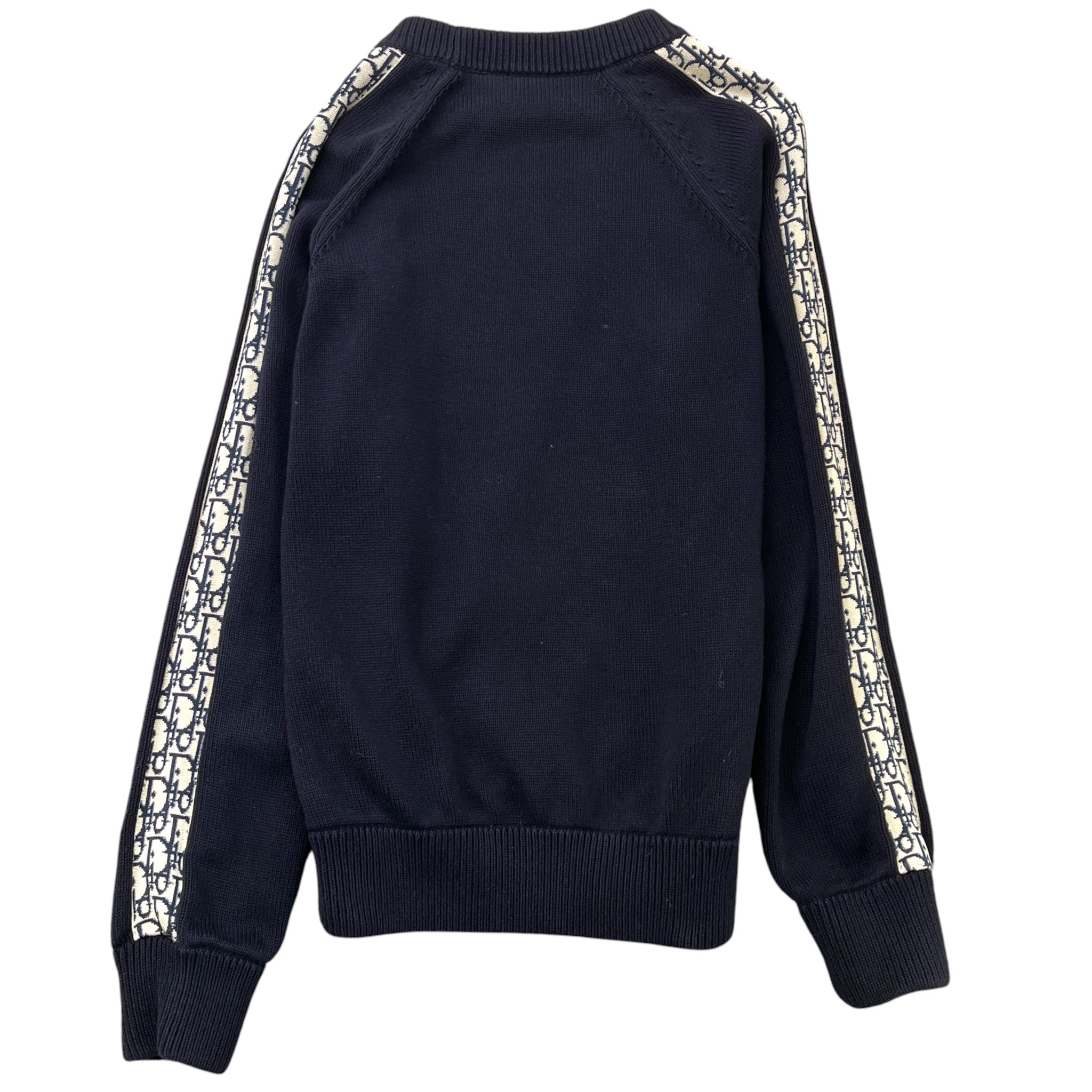 Men's Oblique Stripe Jumper Navy Size XS